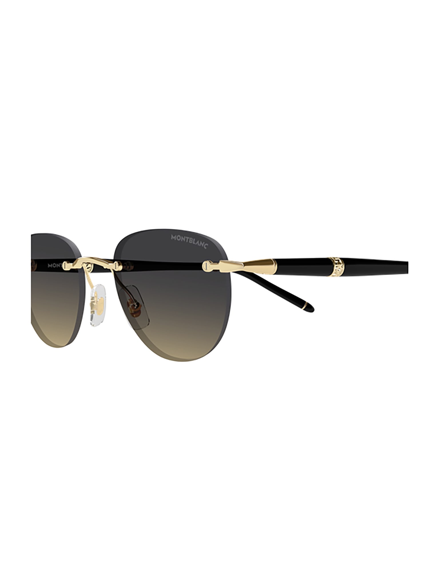 Montblanc Mb0412s Sunglasses In Gold