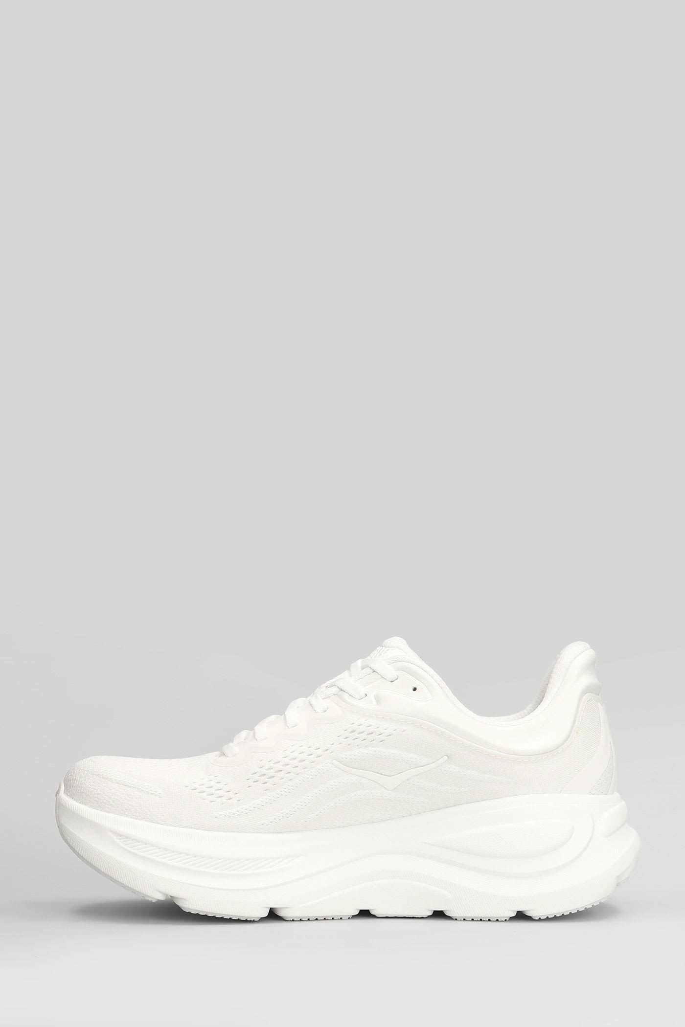 Hoka M Bondi 9 Synthetic Fabric Sneakers In White