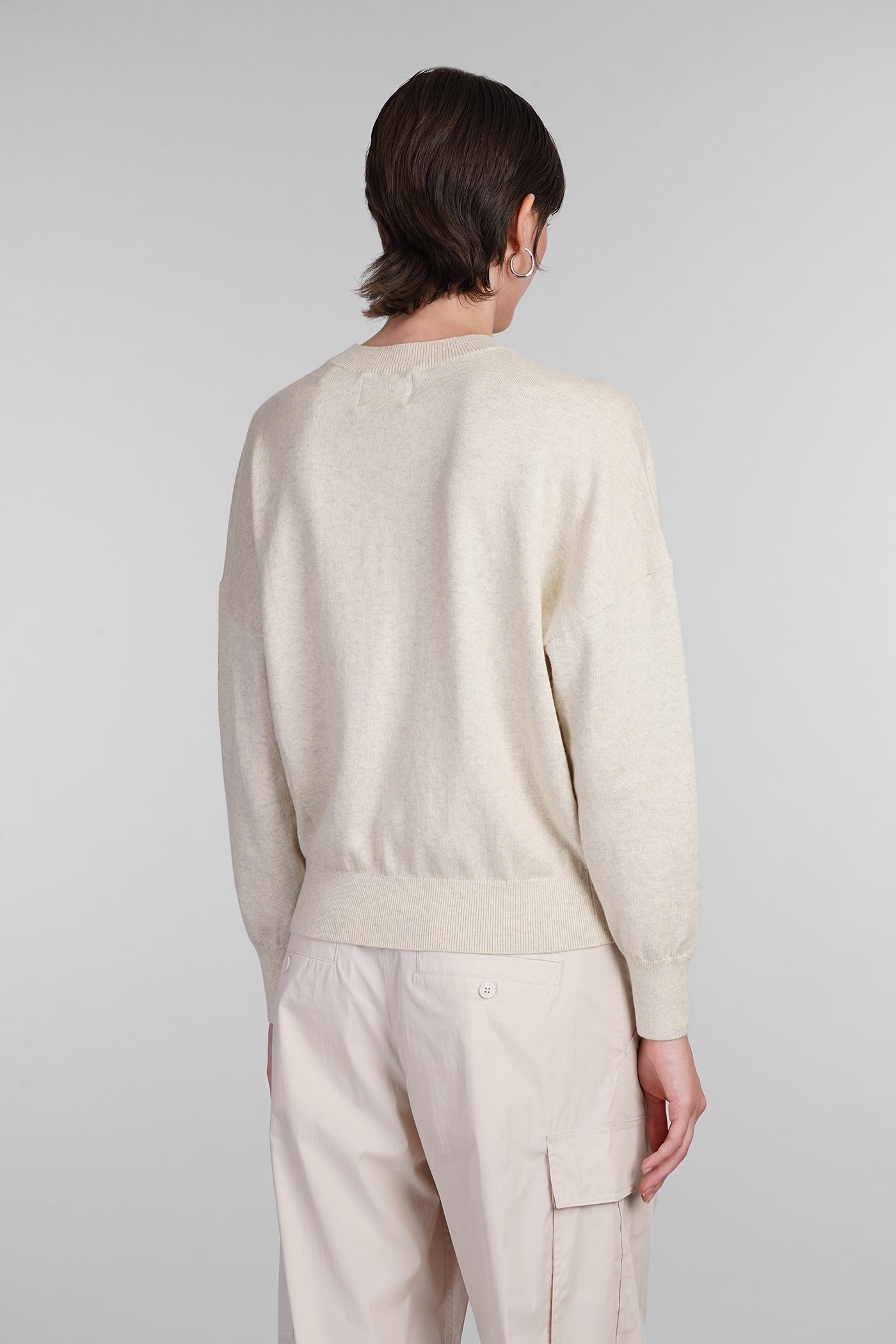 Shop Marant Etoile Marisans Knitwear In Beige Cotton