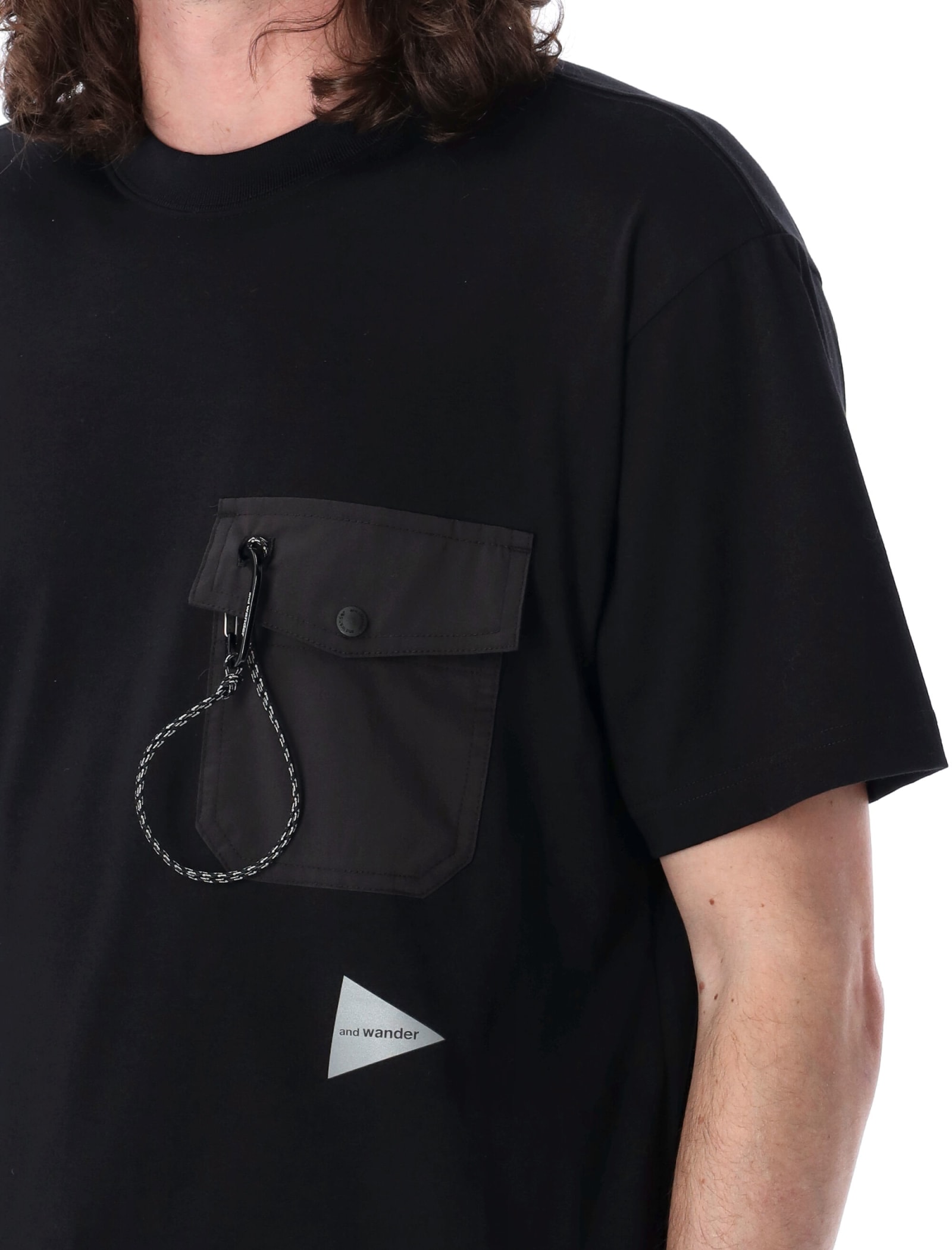Shop And Wander Pocket T-shirt In Black