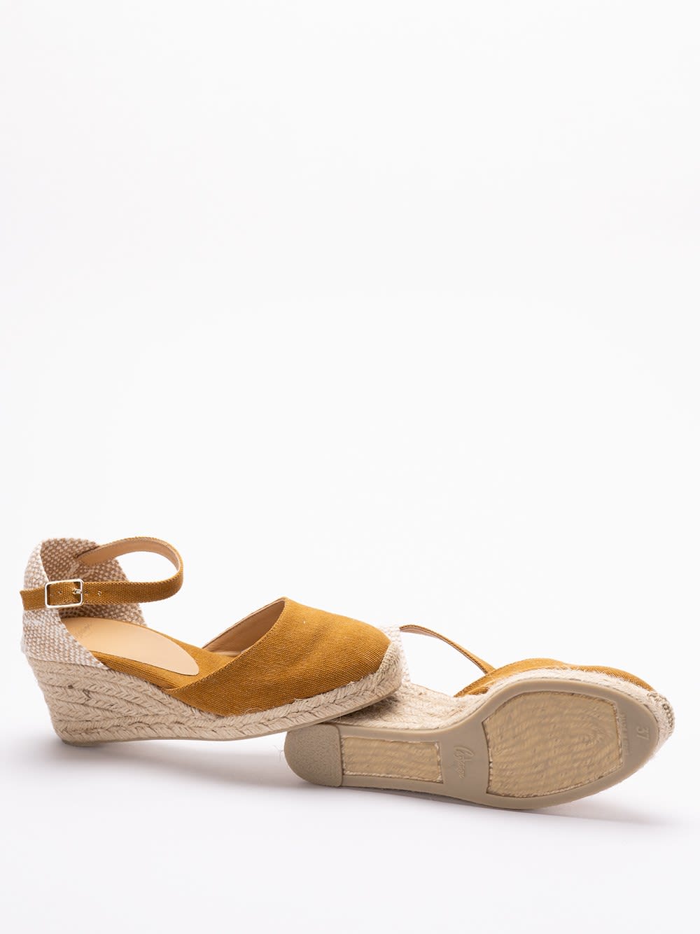 Castaã±er Chiarita Hemp Sole Wedges In Brown
