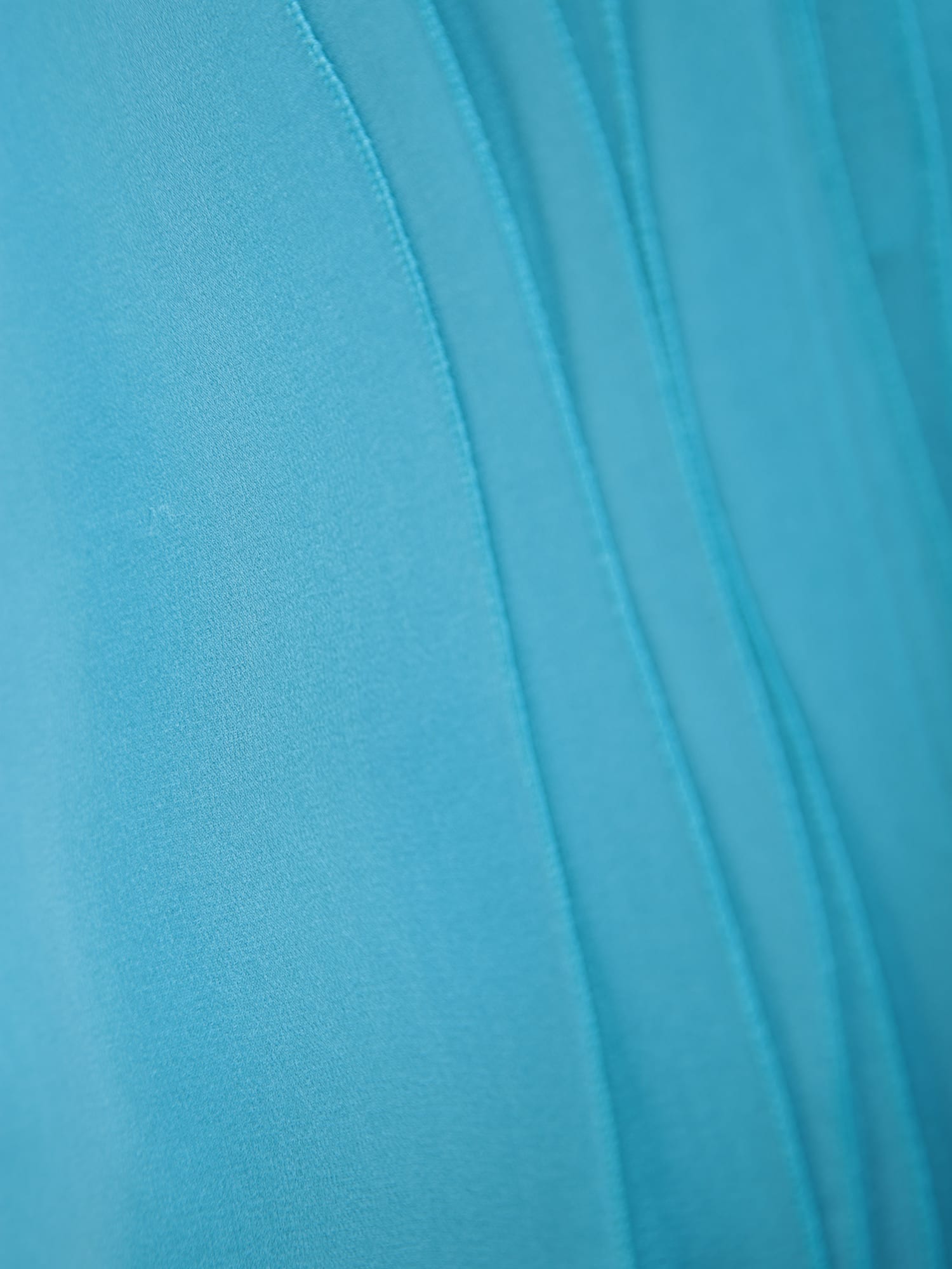 Alberta Ferretti Turquoise Silk Scarf