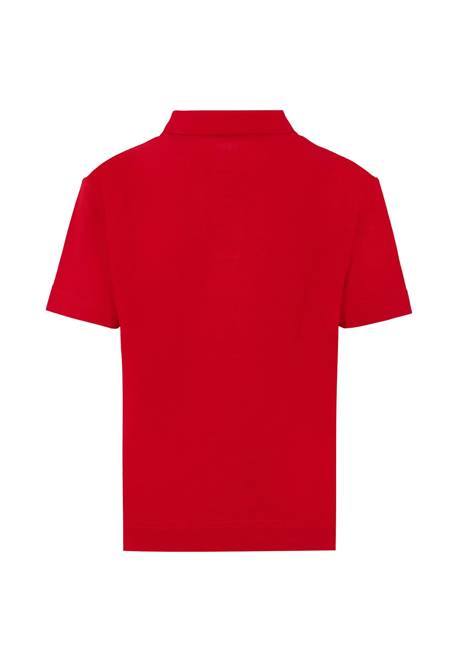 Burberry Childrens Cotton Polo Shirt In Red