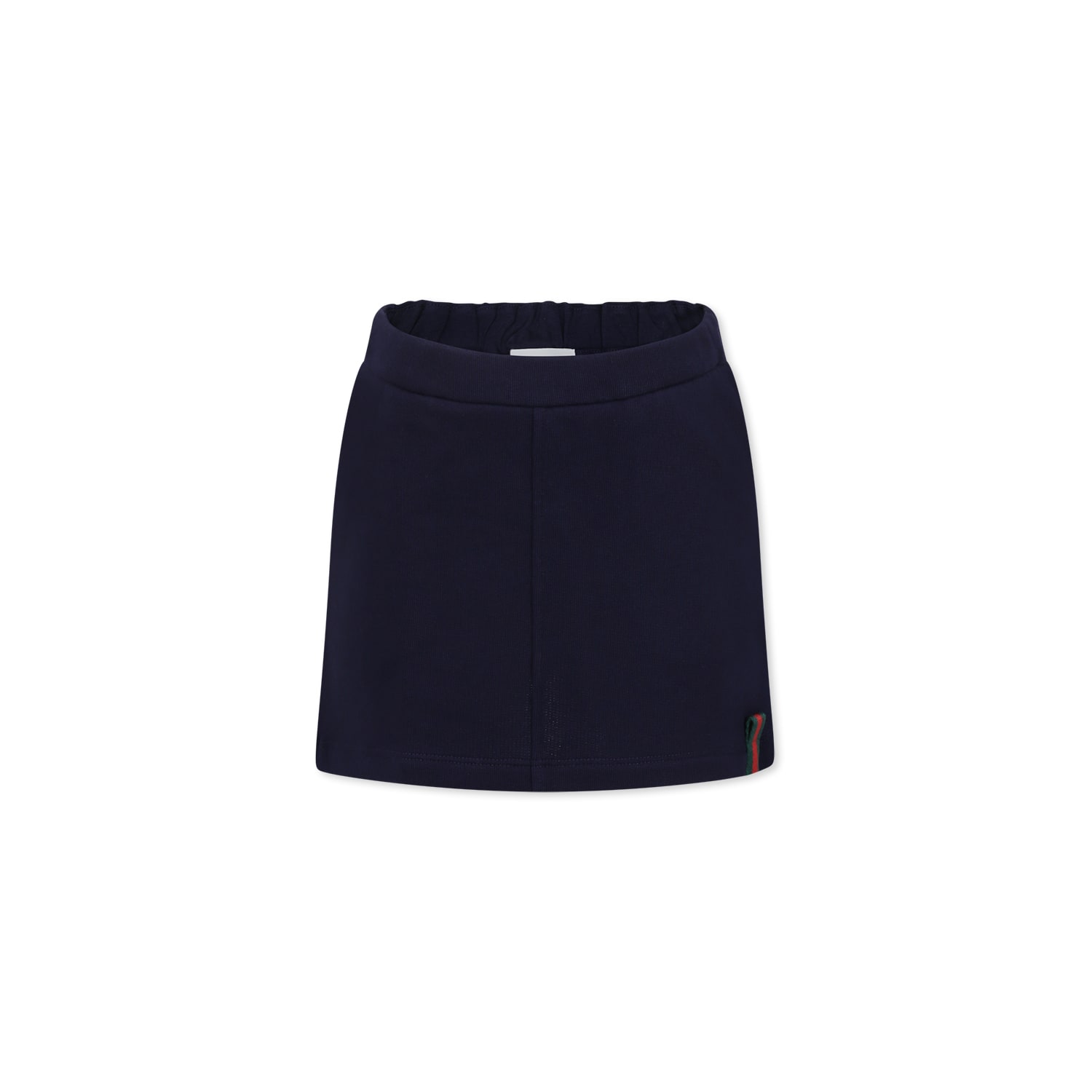 Gucci Web-detail Skirt In Blue