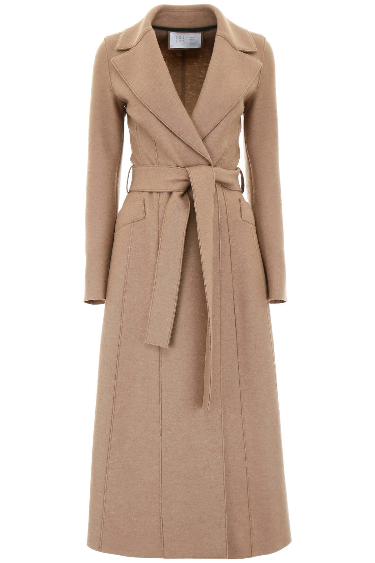 beige maxi coat