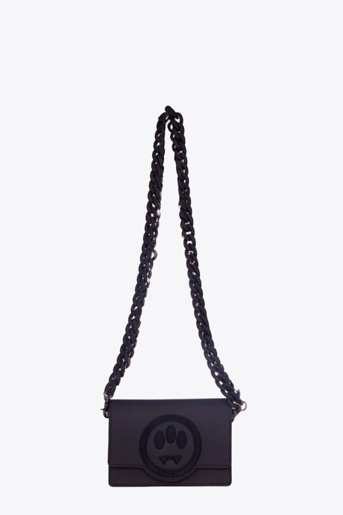 Barrow Bag Woman Black shoulder bag with front smile