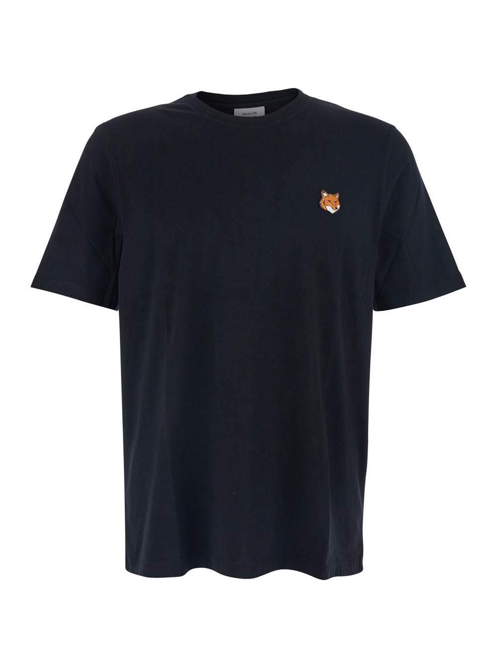 Maison Kitsuné Fox Head Regular Tee-shirt In Blue
