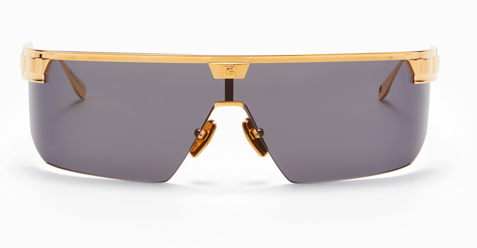 Shop Balmain Major - Yellow Gold Sunglasses
