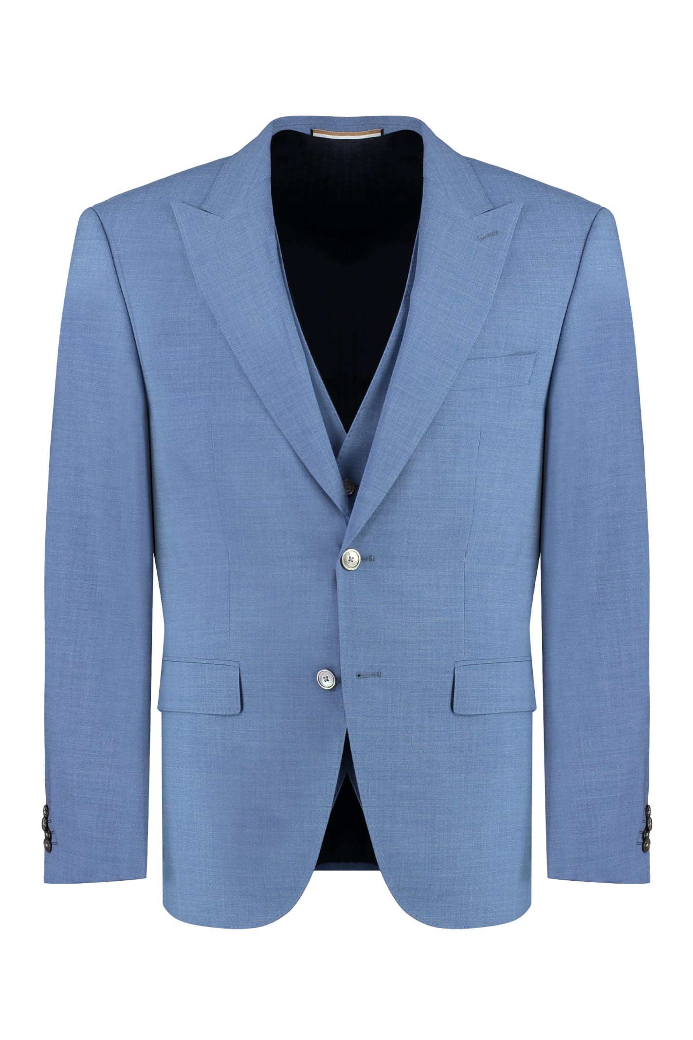 Stretch Wool Three-pieces Suit