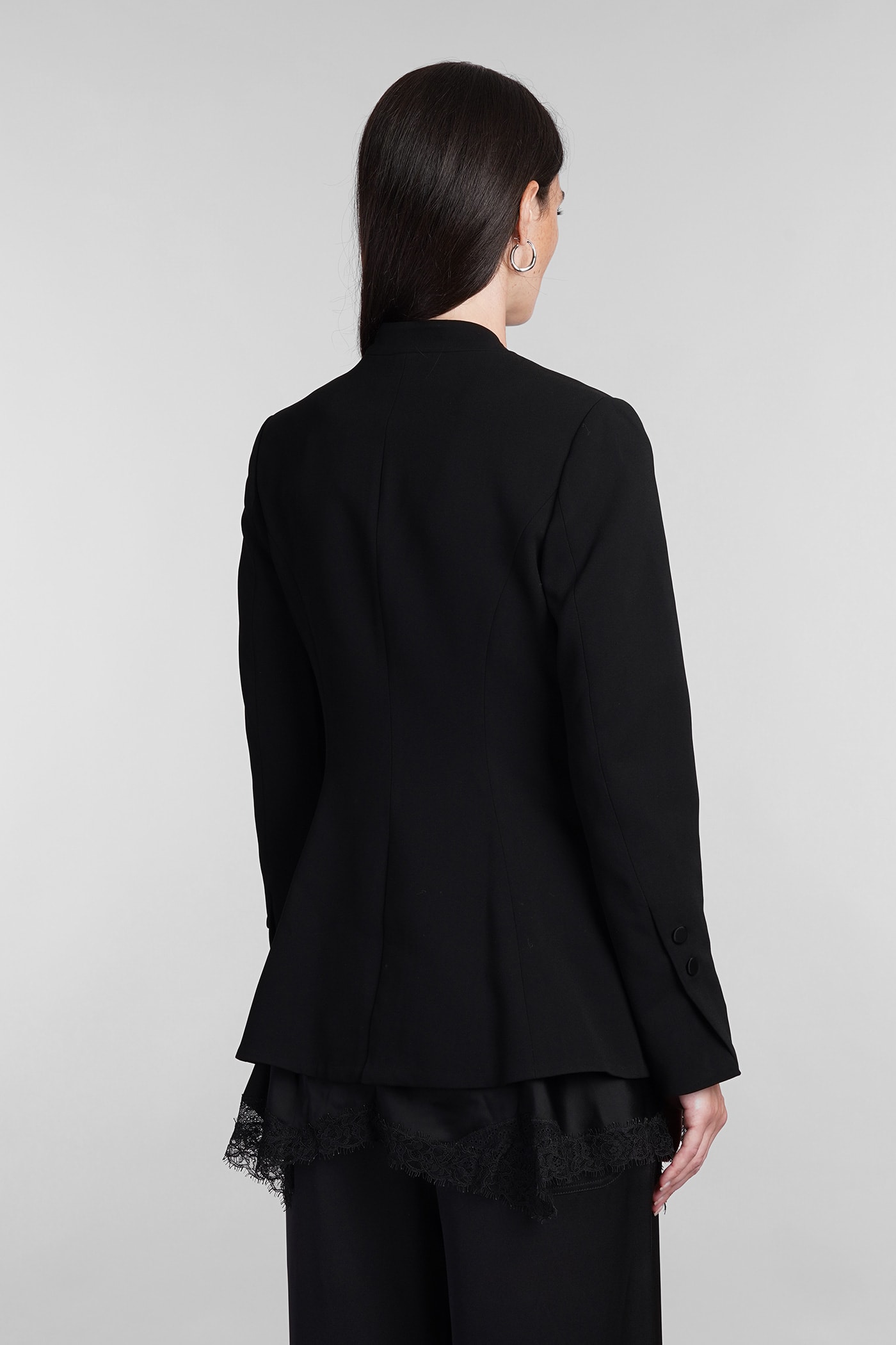 Shop Simkhai Allie Blazer In Black Acetate