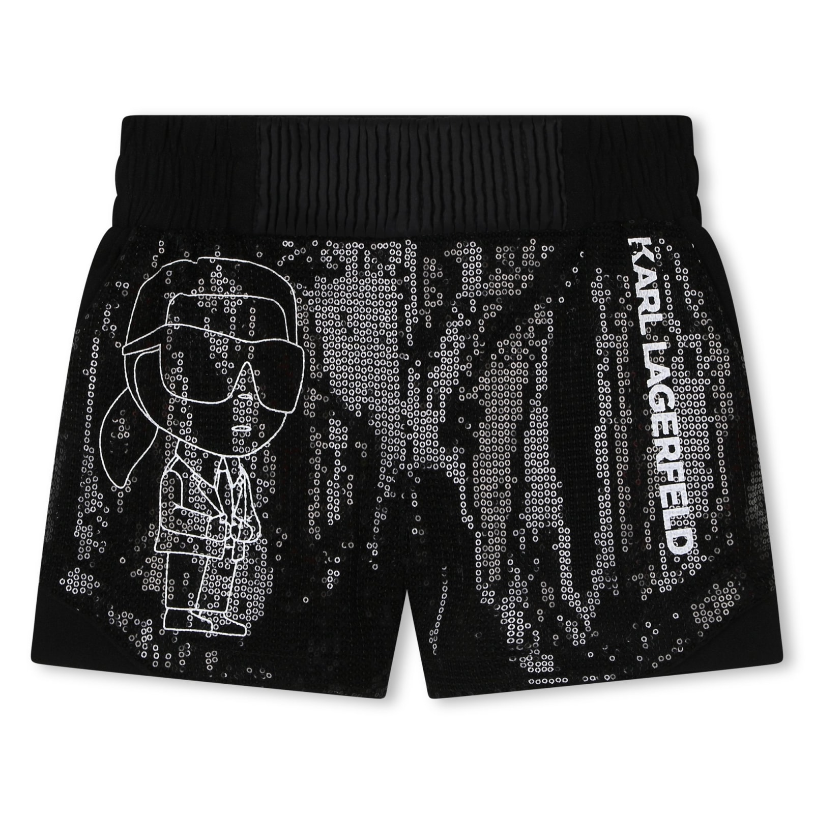 KARL LAGERFELD SEQUINED SHORTS