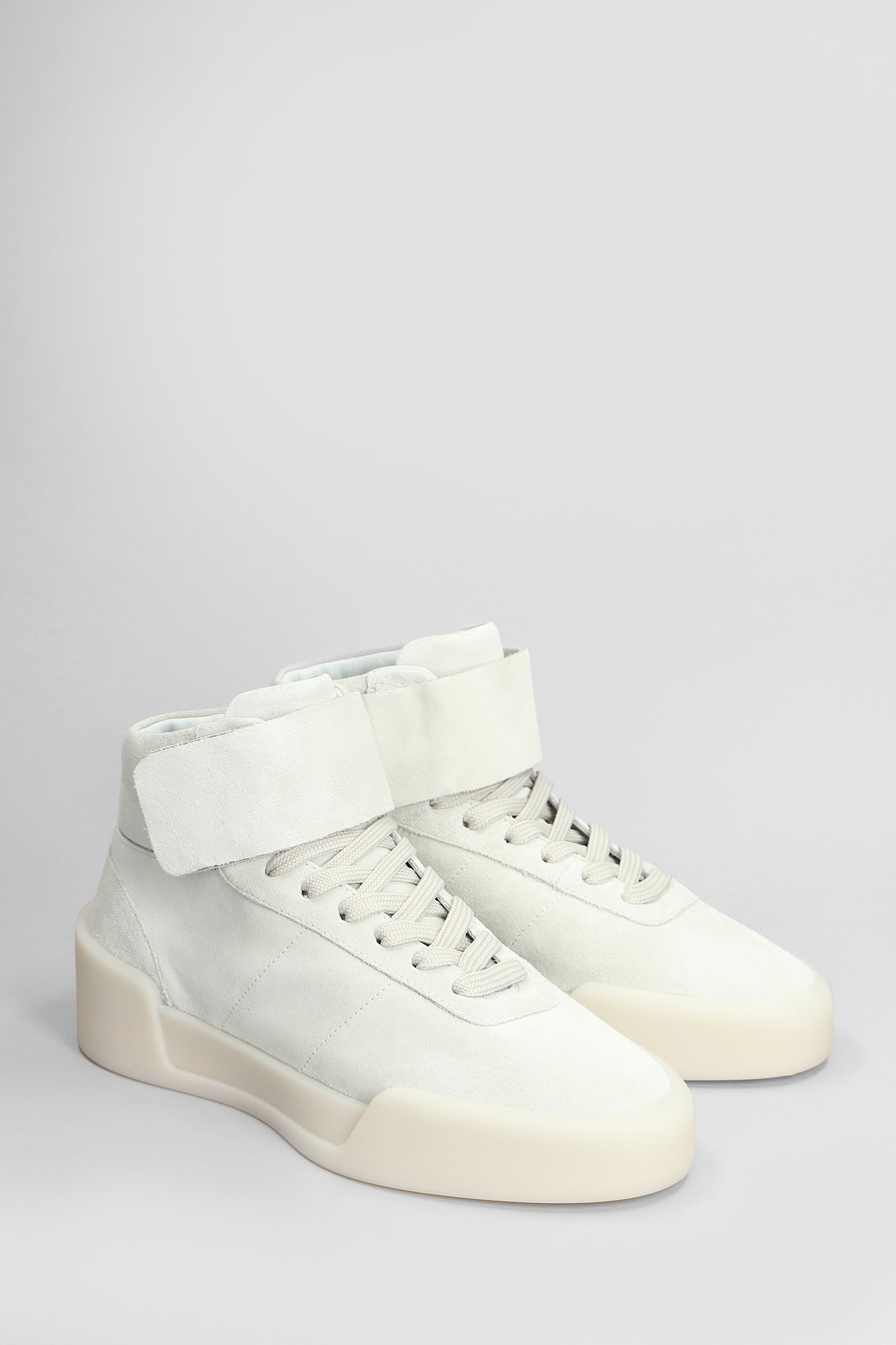 FEAR OF GOD AEREOBIC HIGH SNEAKERS IN GREY SUEDE 