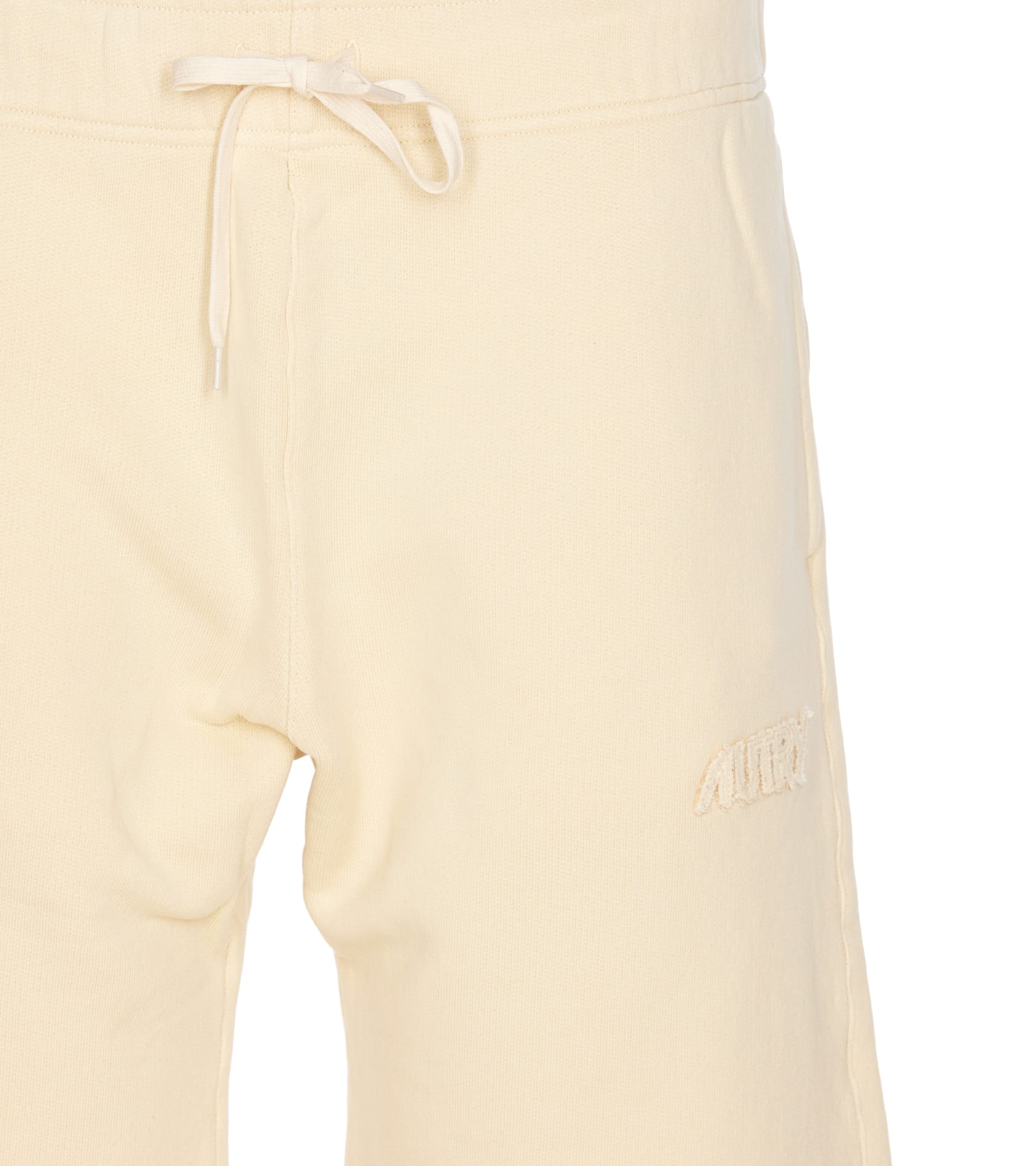 Autry Drawstring Waist Shorts Side Pockets In Beige