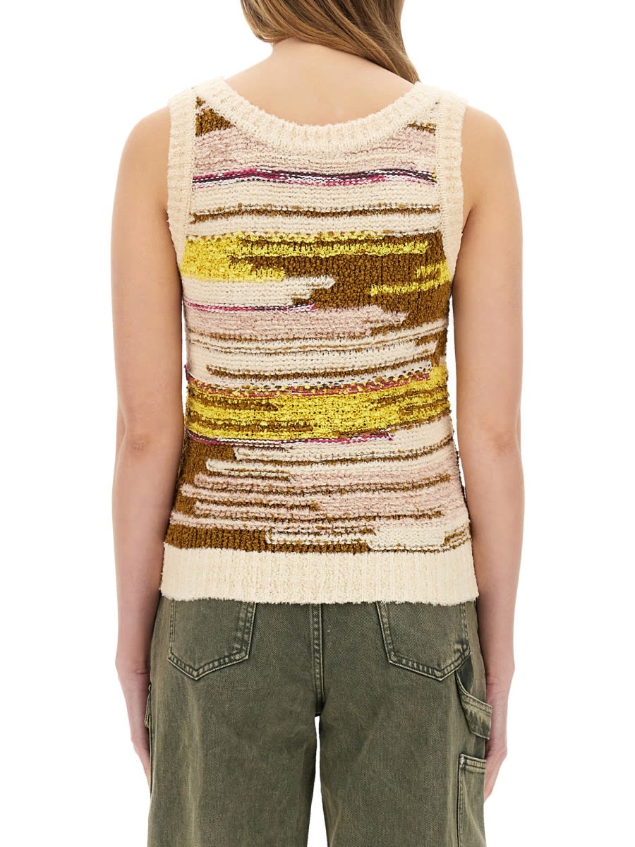 M05ch1n0 Jeans Multicolor Knit Top In Multicolour