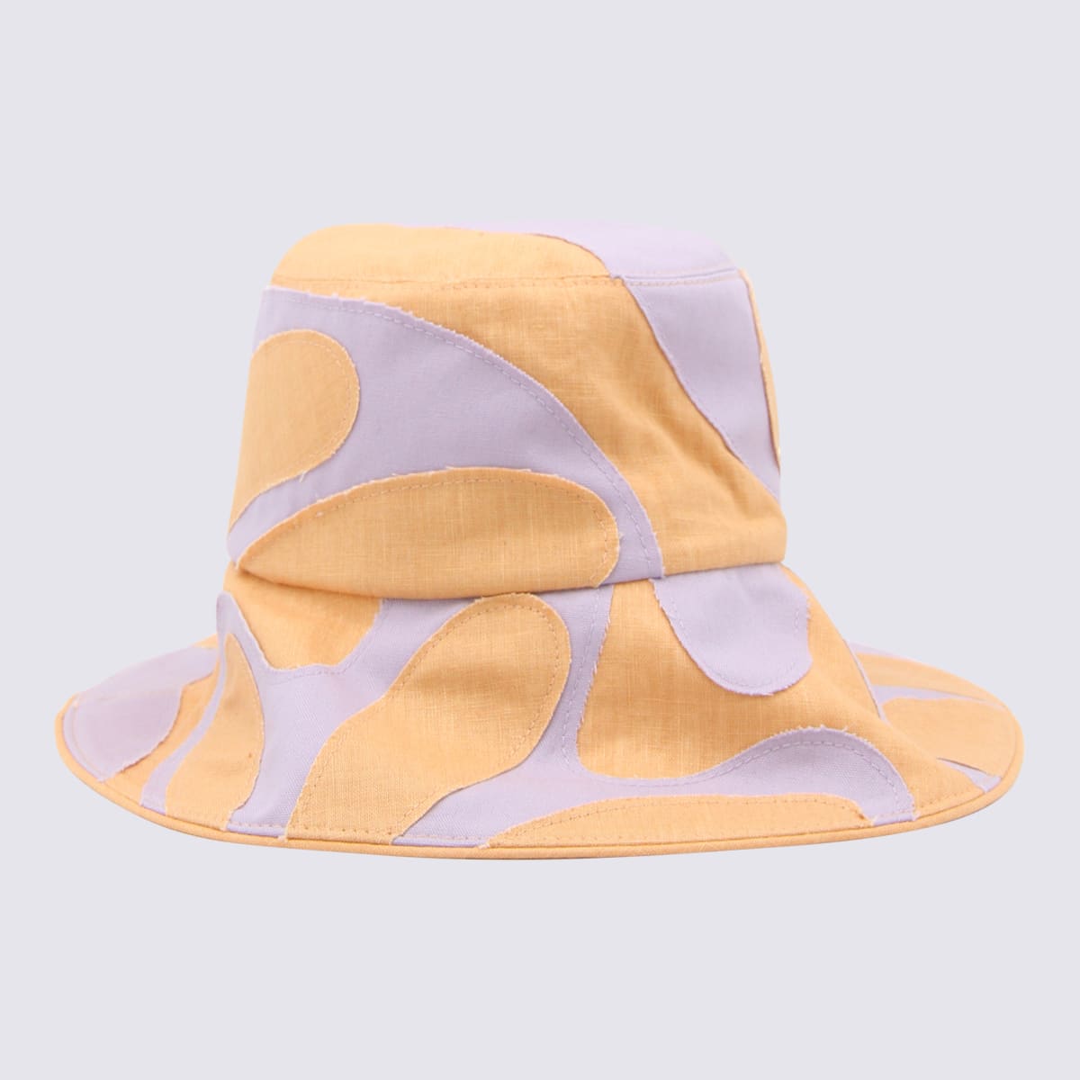 Lavander And Orange Ives Linen Hat
