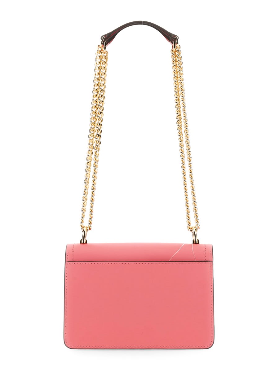 Shop Michael Kors Extra-small Heather Shoulder Bag In Pink