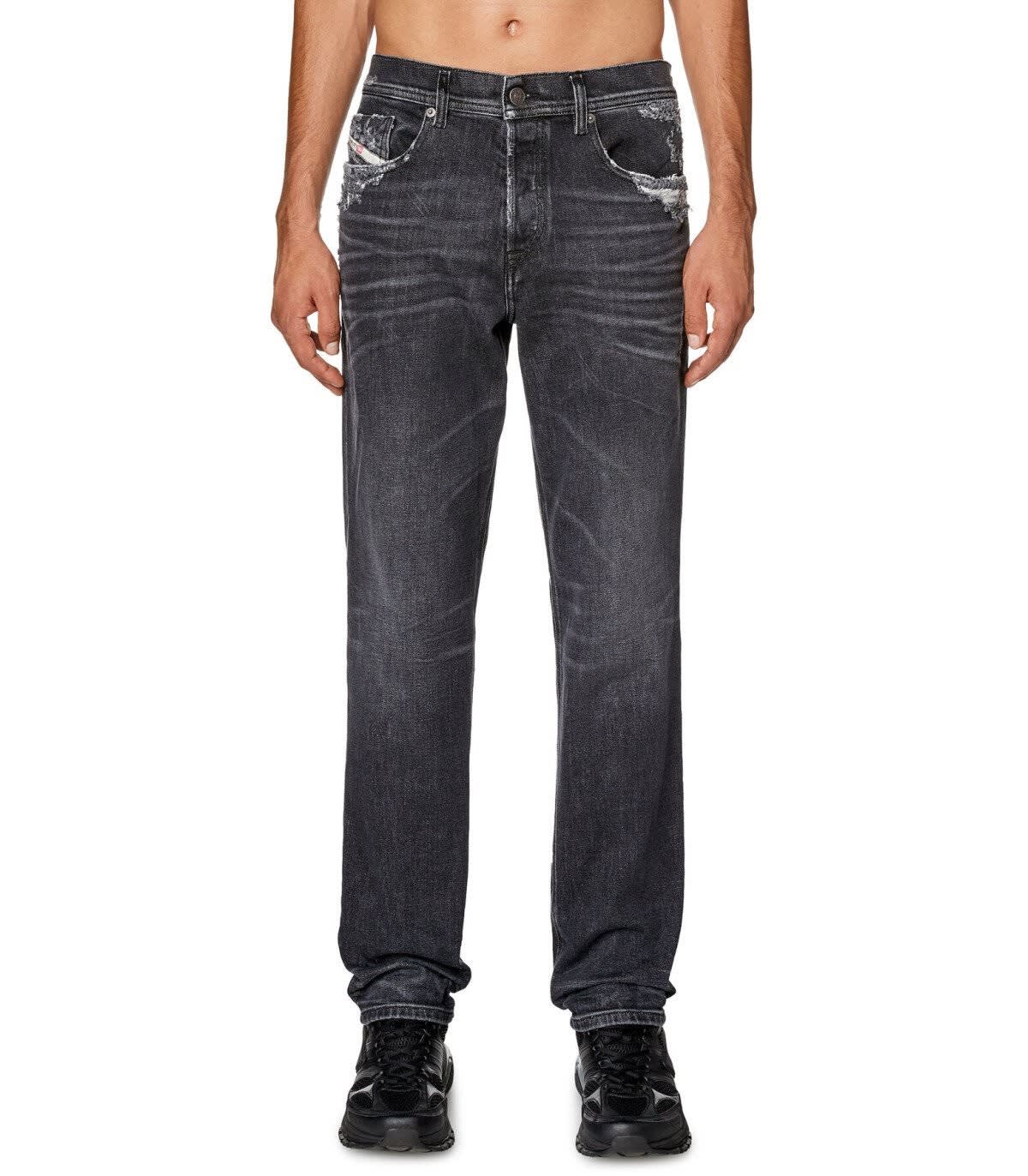 Shop Diesel 023 D-finitive Regular Fit Jeans In Grigio