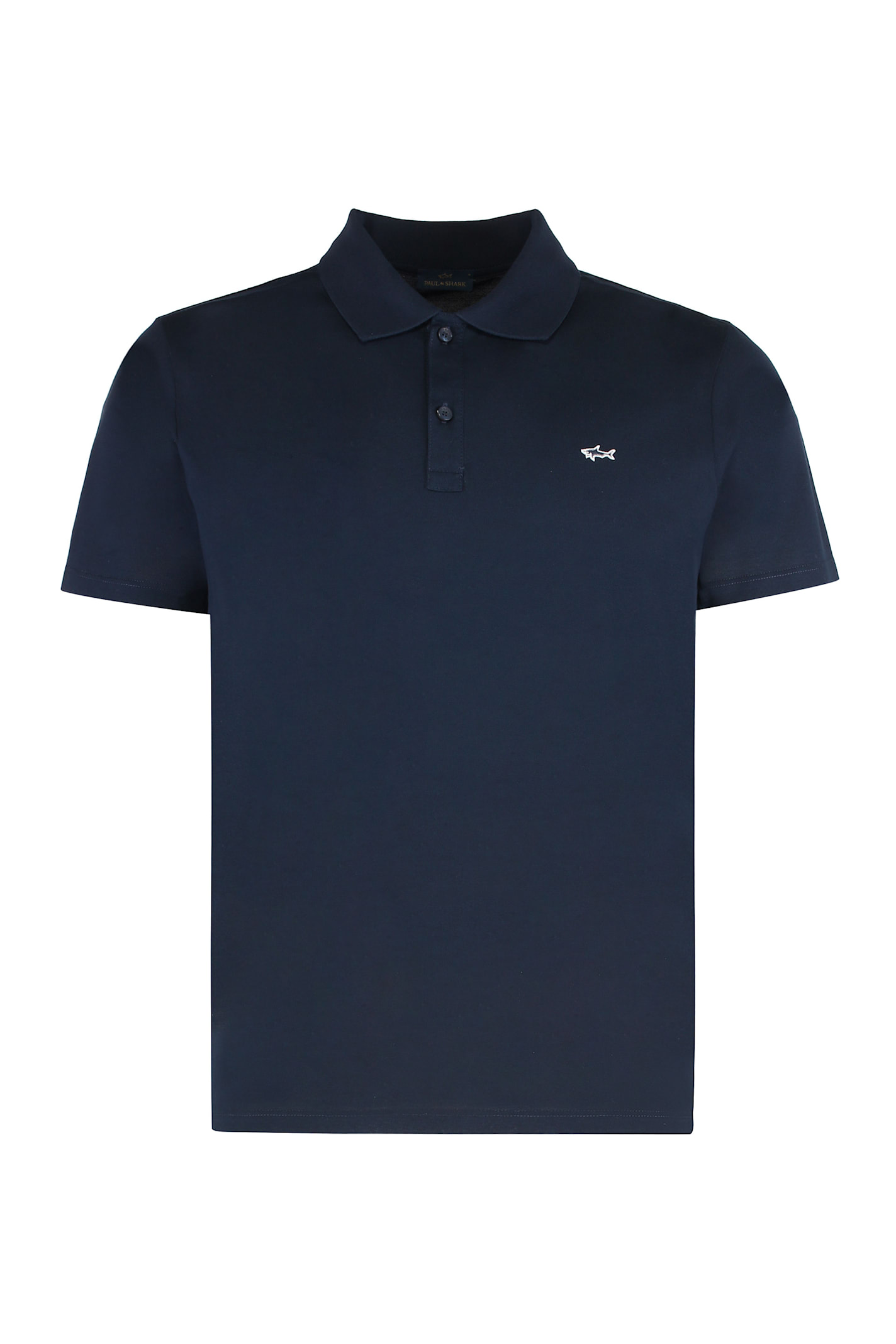 Paul&shark Cotton Jersey Polo Shirt In Black