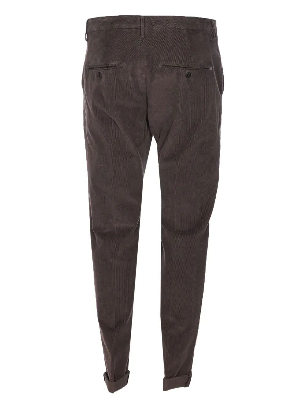 Dondup Tapered Trousers With Coasts In Brown