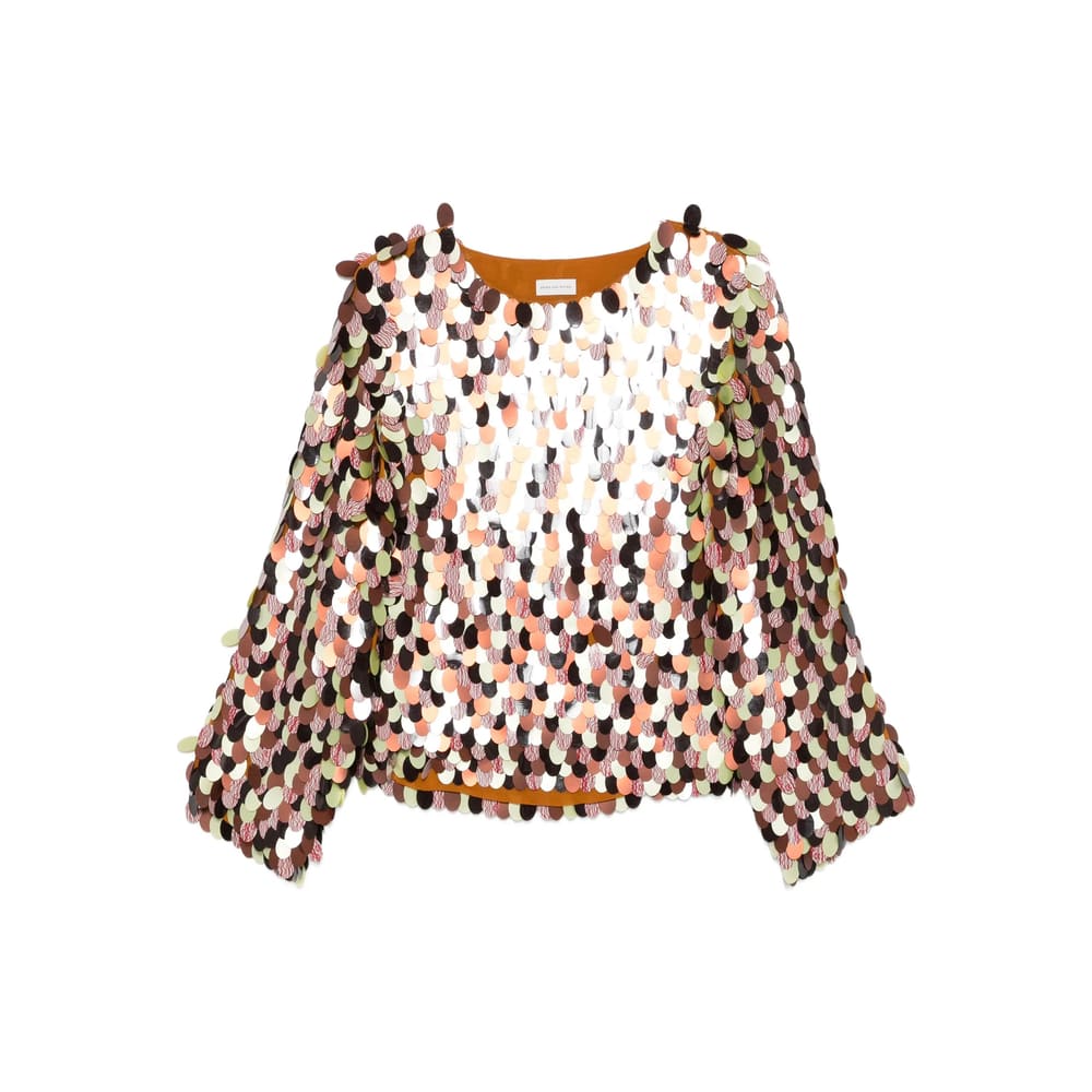 Dries Van Noten Fabric Tops In Multi