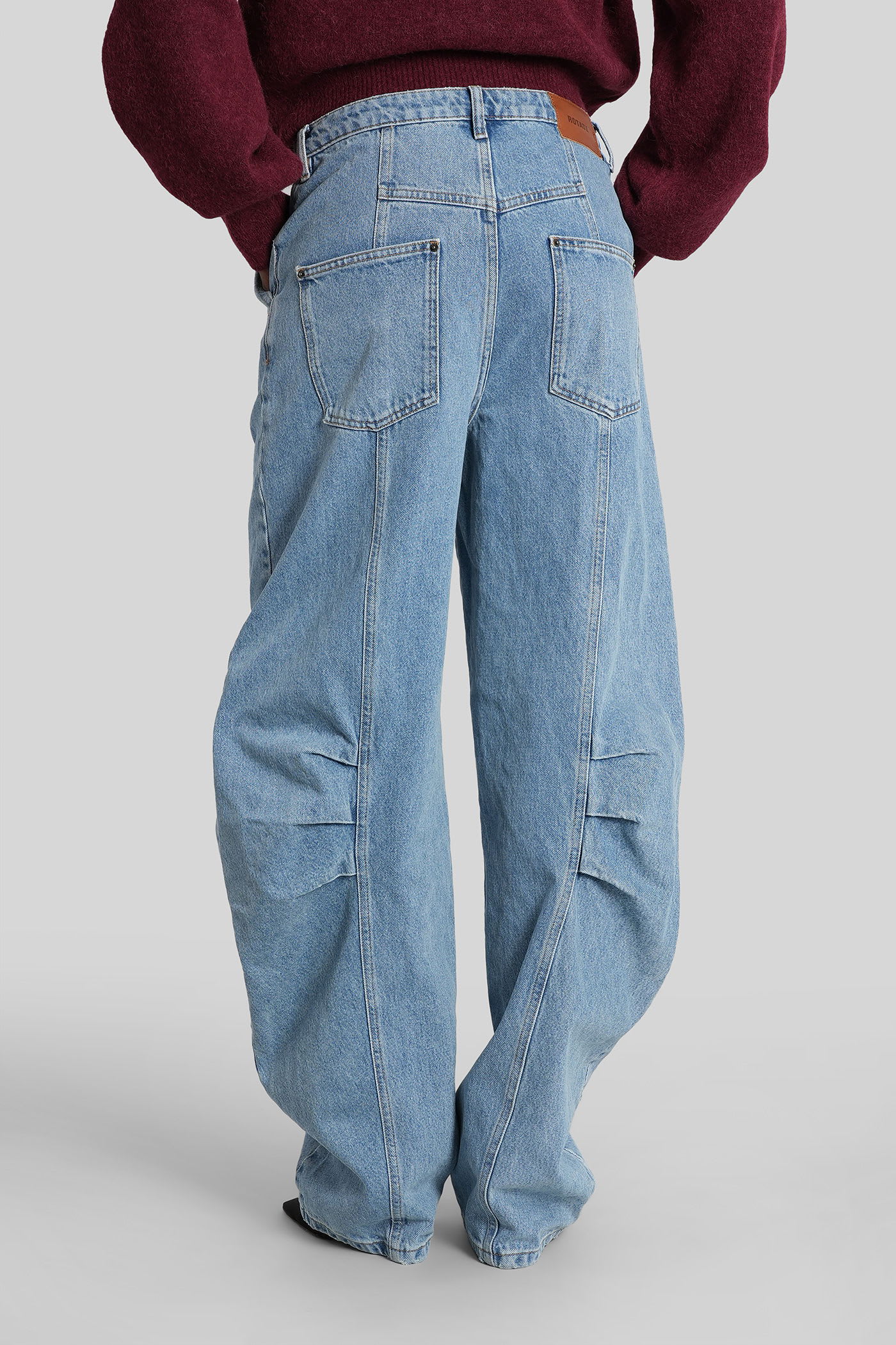 Rotate Birger Christensen Jeans In Blue Cotton In Blue