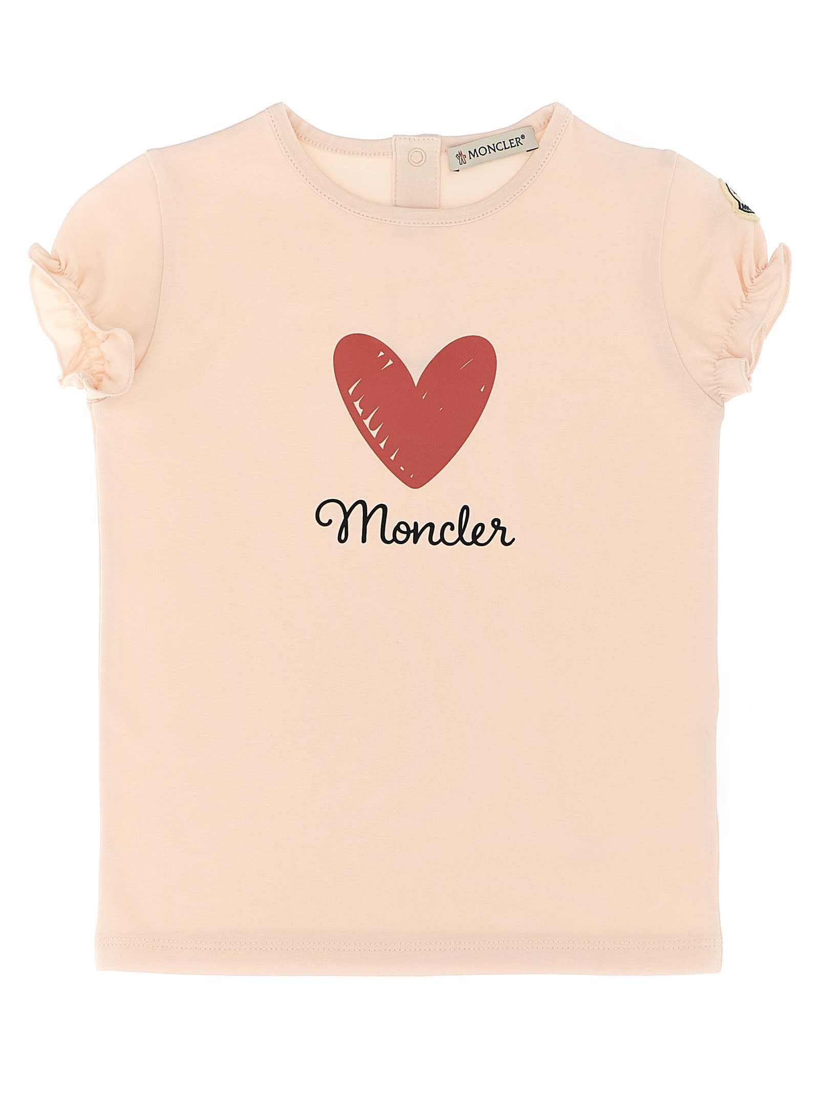 Moncler Printed T-shirt In Neutral
