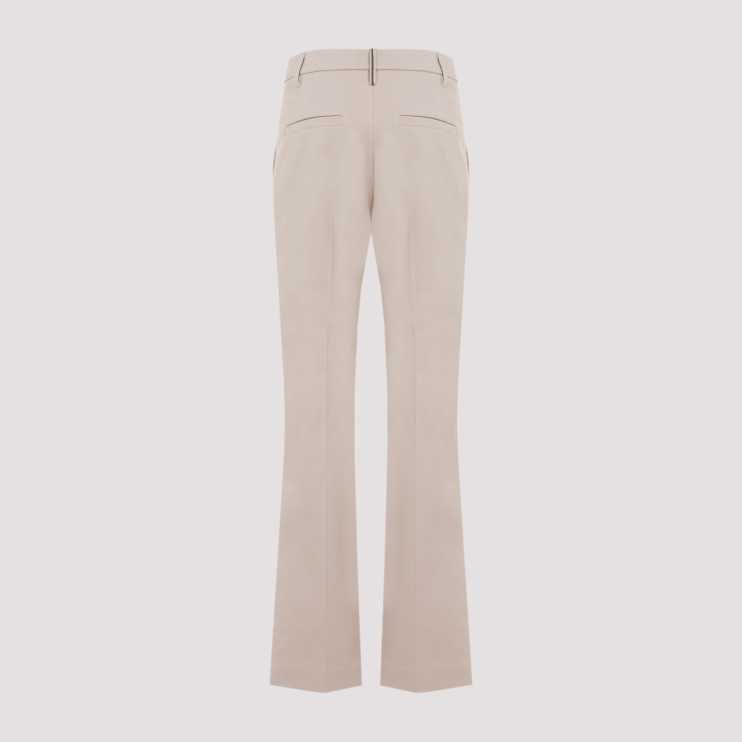 Shop Brunello Cucinelli Cotton Pants In Sabbia