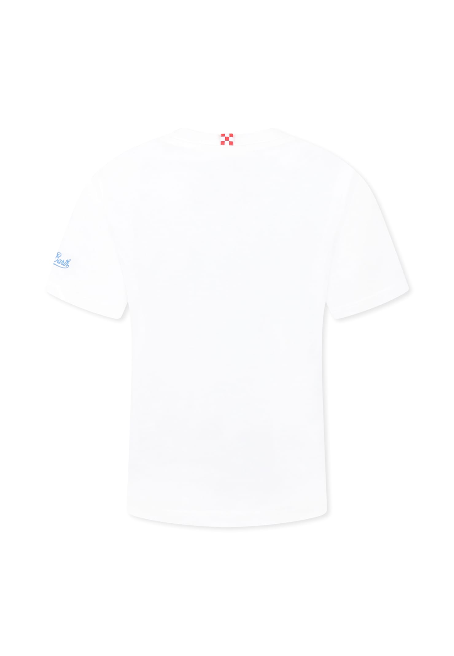 Mc2 Saint Barth White T-shirt For Boy With Starfish In White