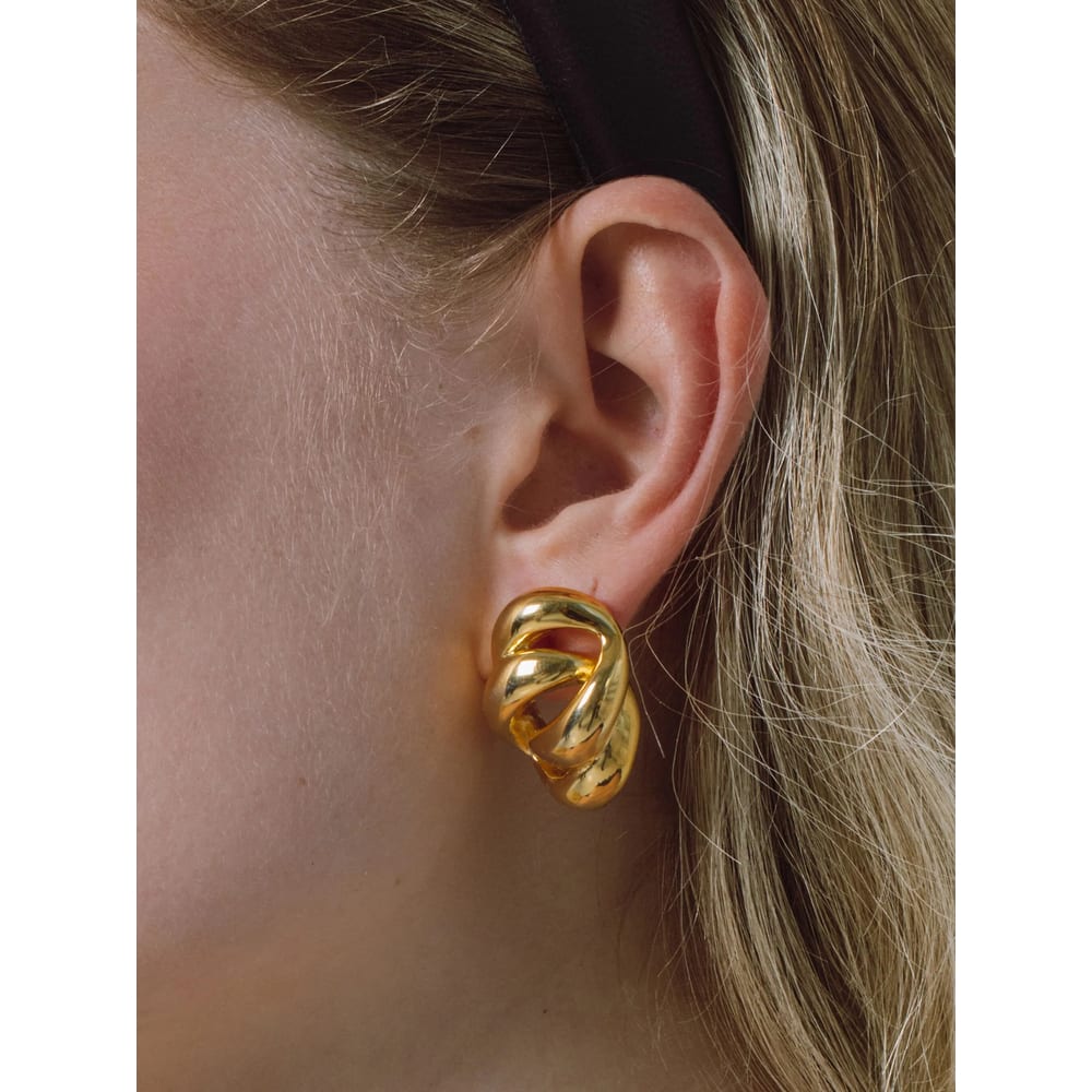 Jennifer Behr Lennox Earrings In Gold