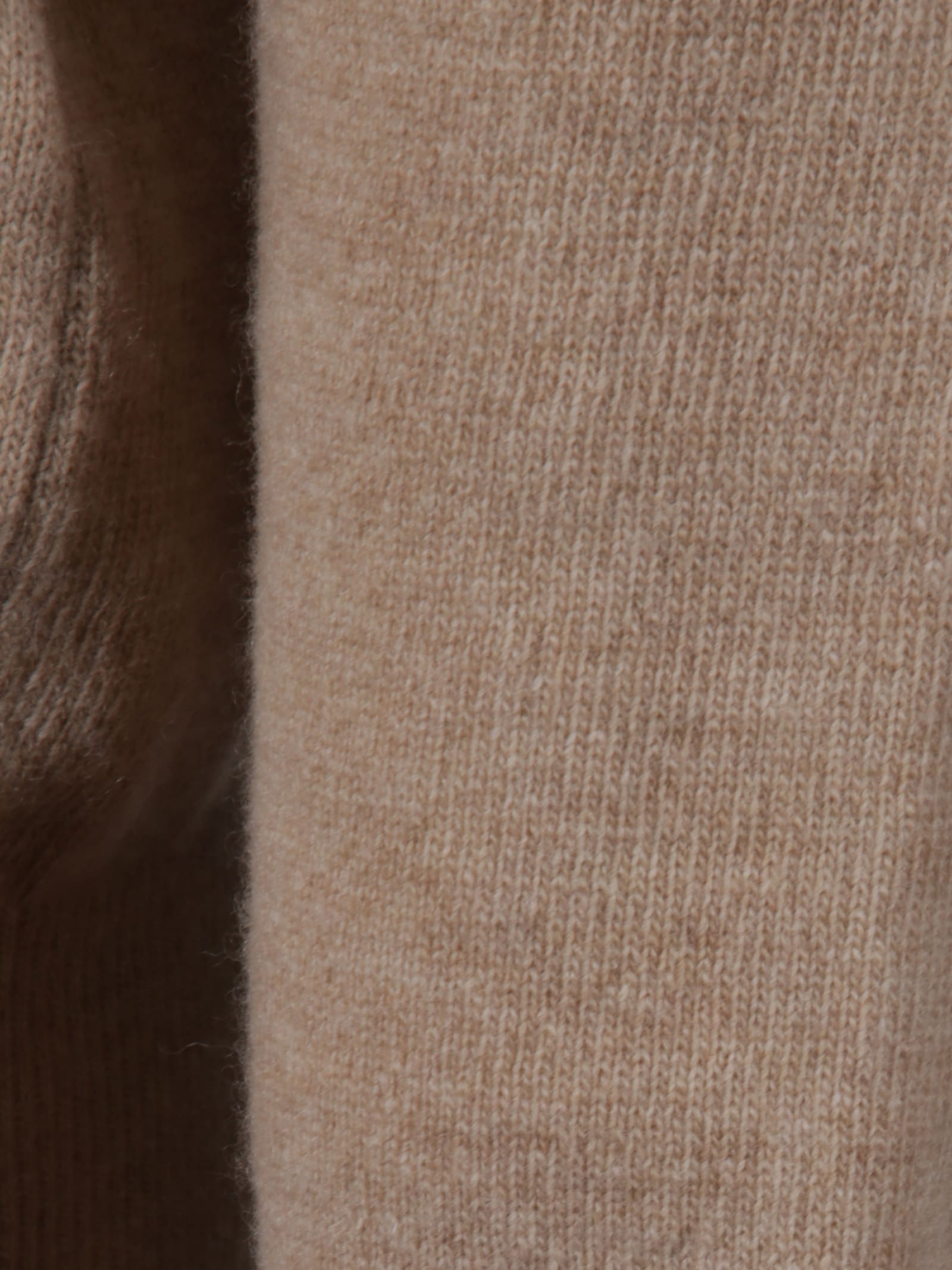 Woolrich Turtleneck Knitwear With Ribbed Cuffs And Hem In Brown