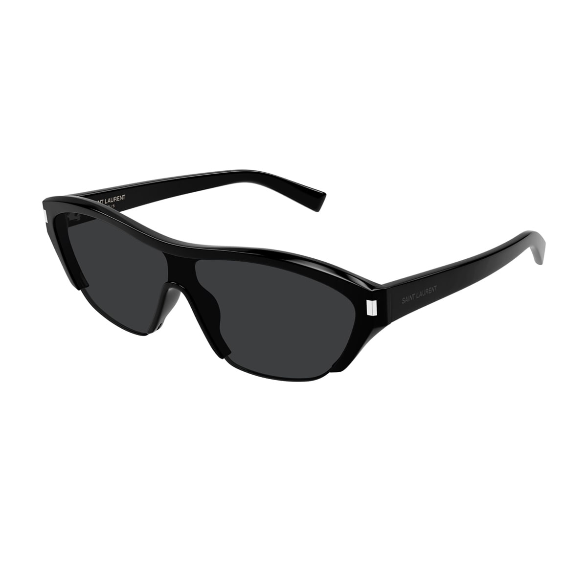 Shop Saint Laurent Sl 704 Linea Corner Angle 001 Black Sunglasses