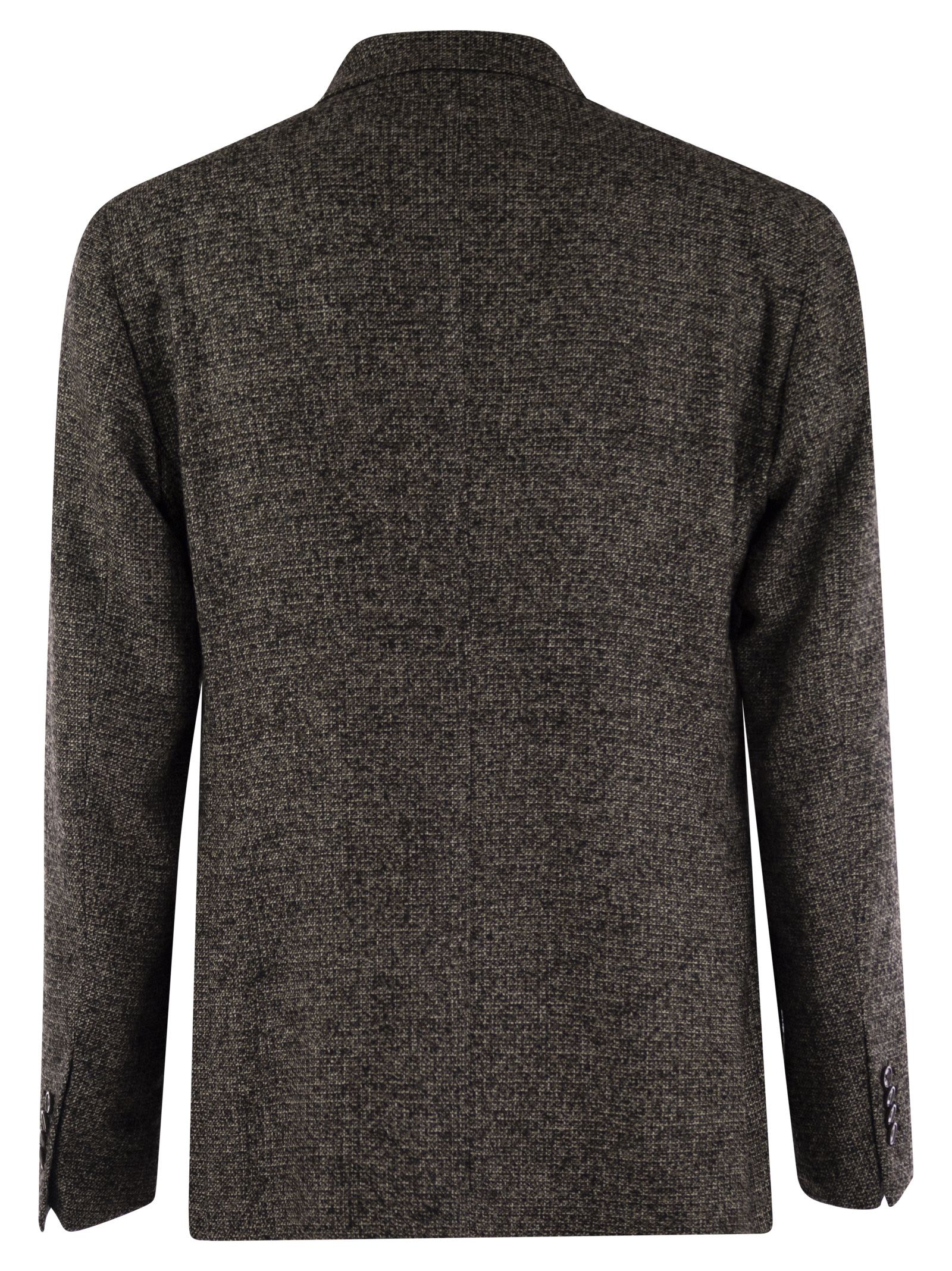 Tagliatore Fitted Double-breasted Button Blazer In Brown