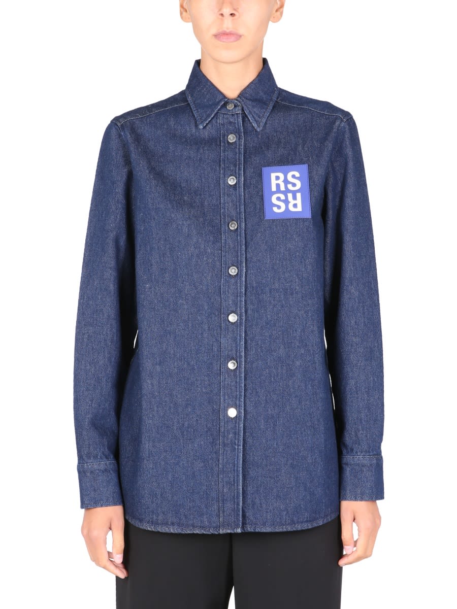 Shirt Jacket With Logo Patch