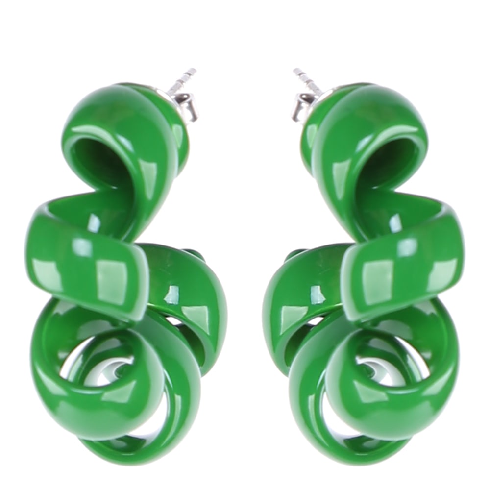 Bottega Veneta Spiral Hoop Earrings