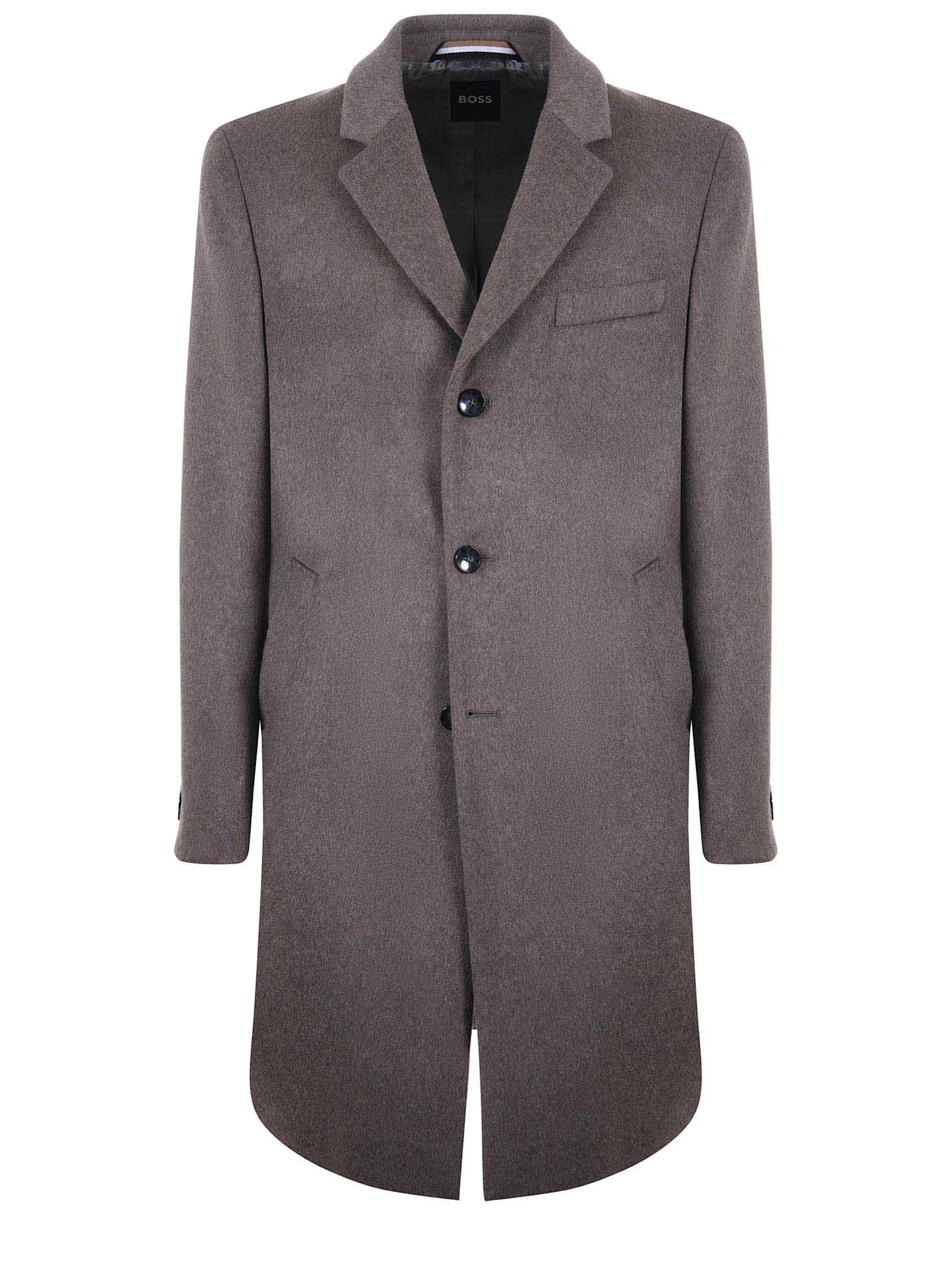 Coat In Wool And Cashmere