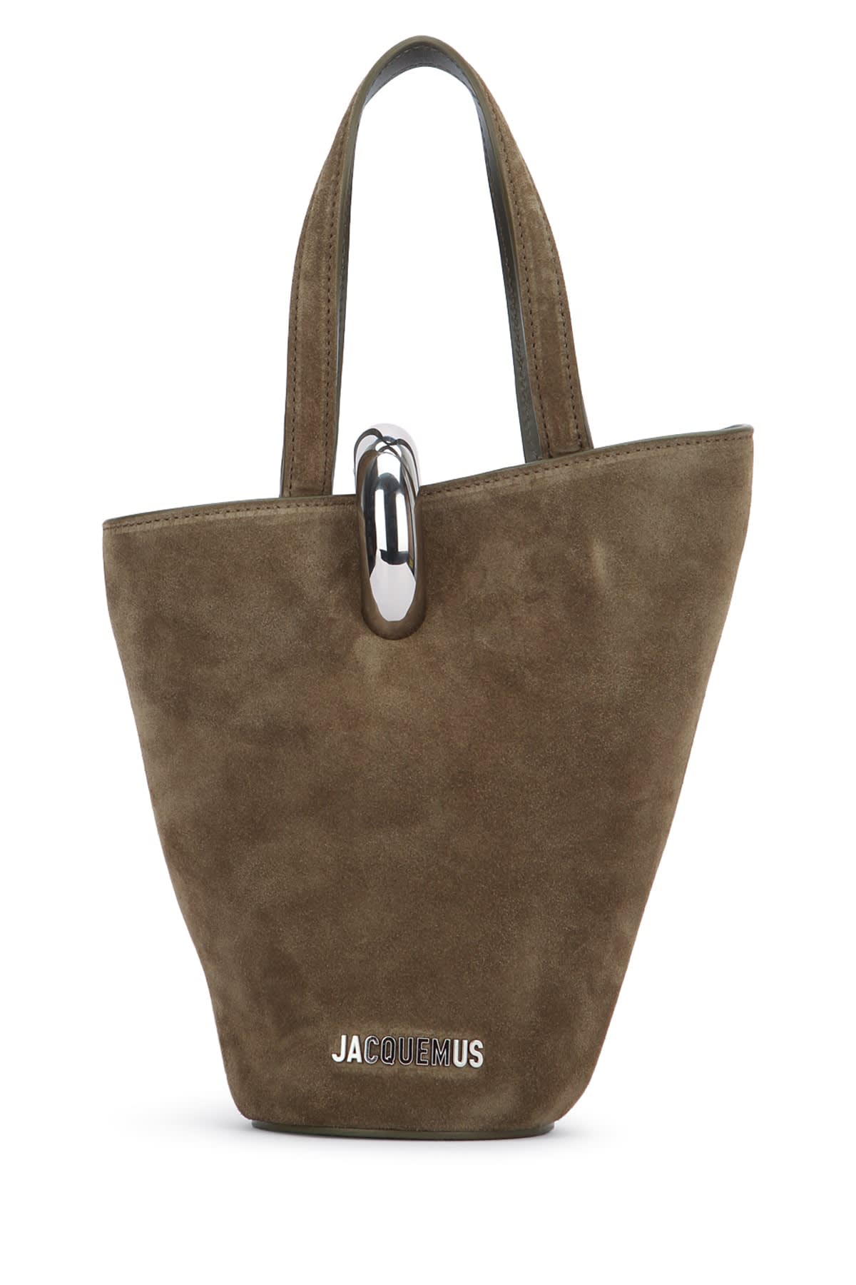 Jacquemus The Small Suede Shoulder Bag In Brown