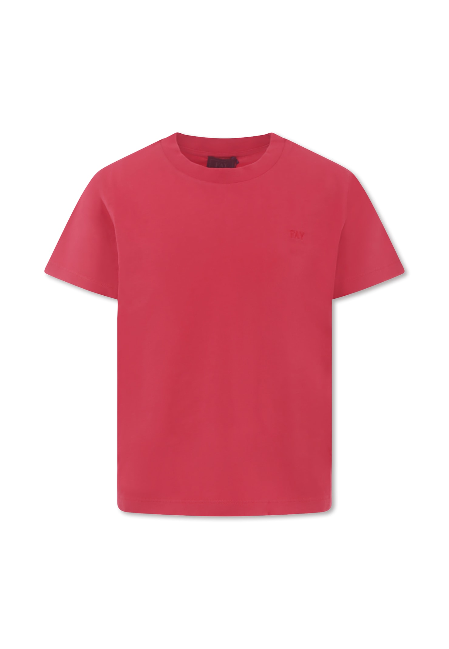Fay Kids' Red T-shirt For Boy With Logo