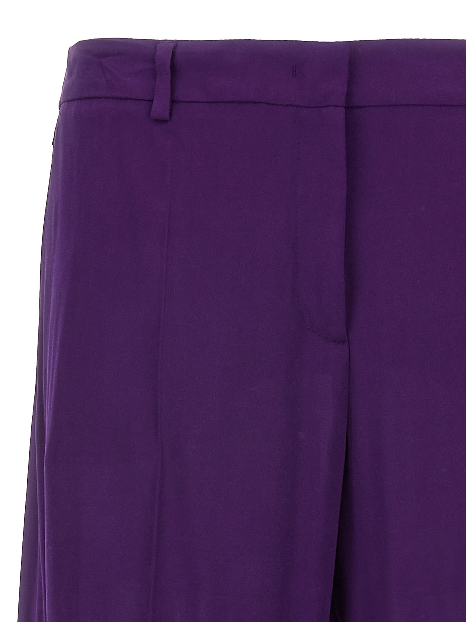 Shop Alberto Biani Hippy Trousers In Purple