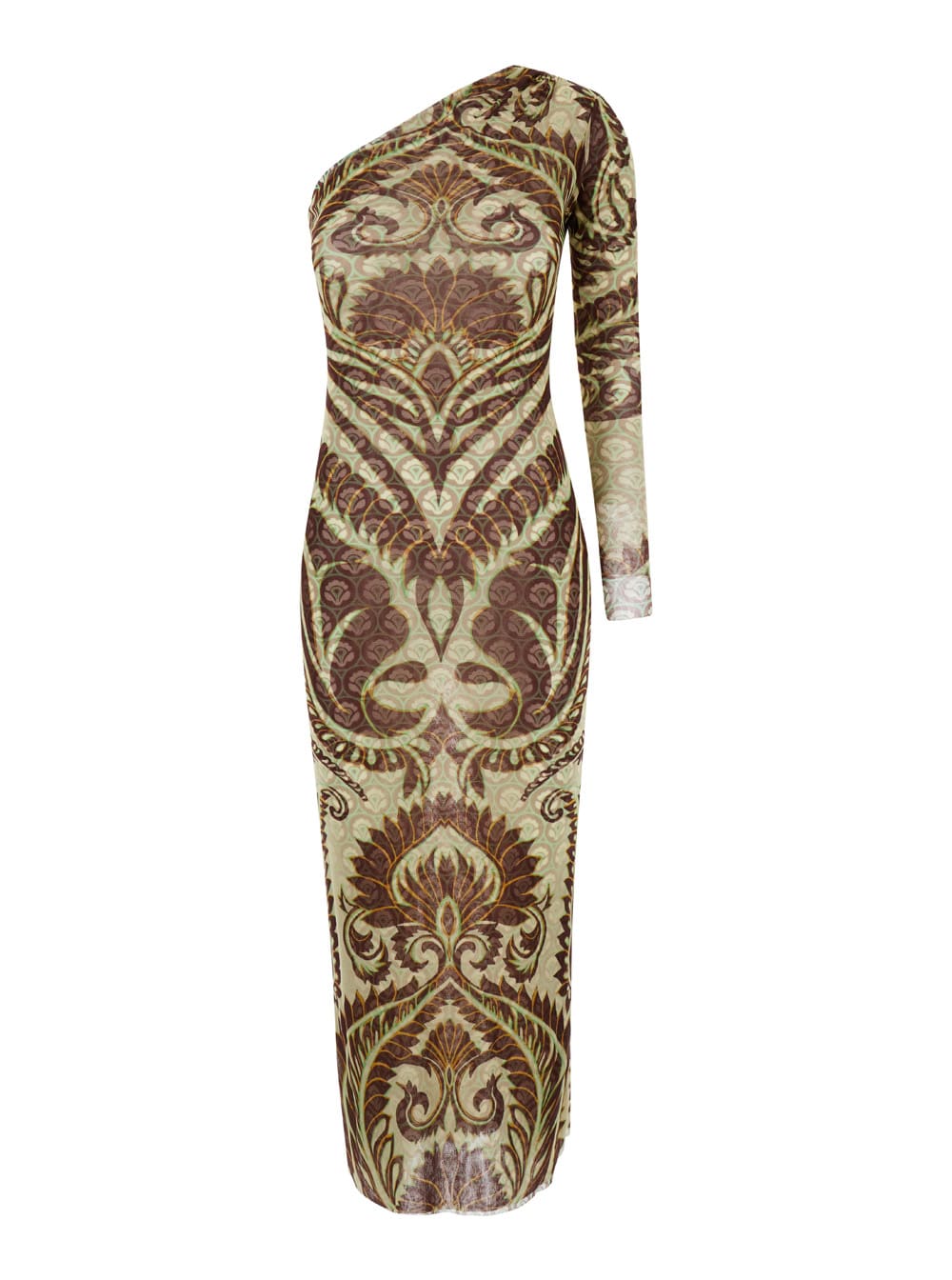 Shop Etro Long Dress Look45 In Fantasia