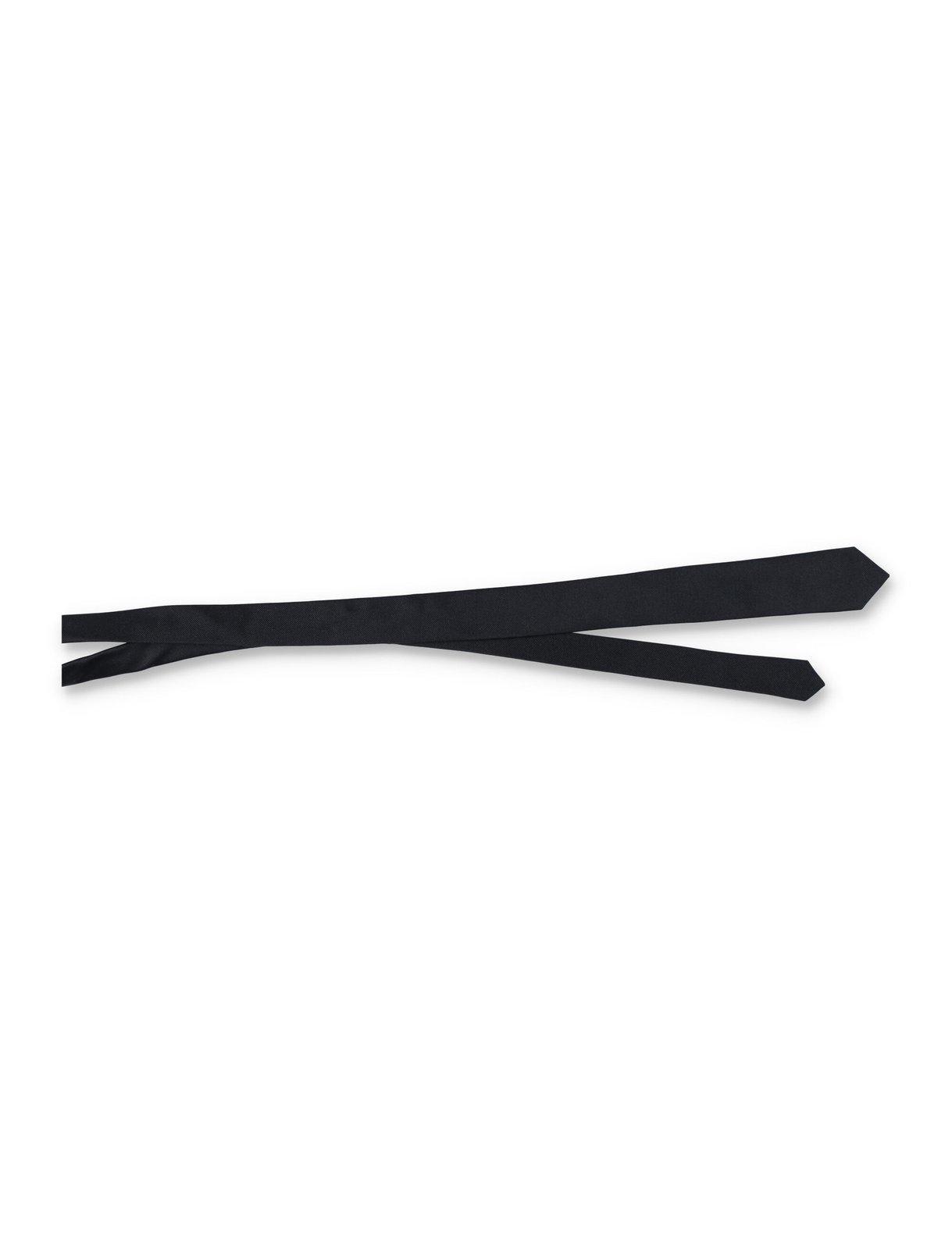 Saint Laurent Signature Evening Skinny Tie In Black