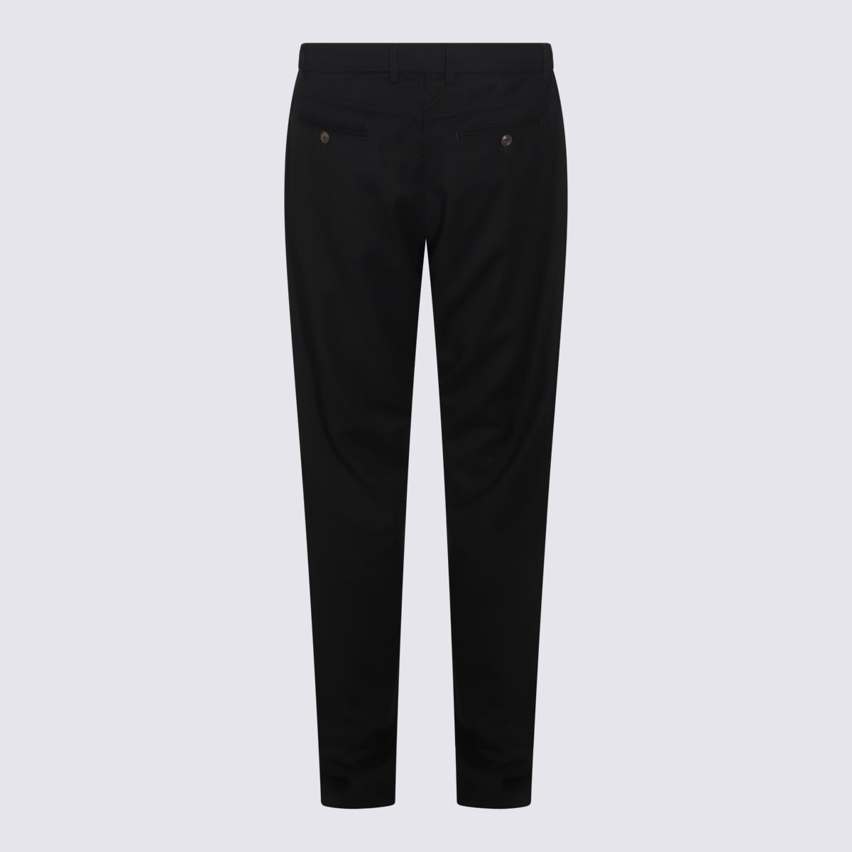 Shop Canali Black Wool Pants