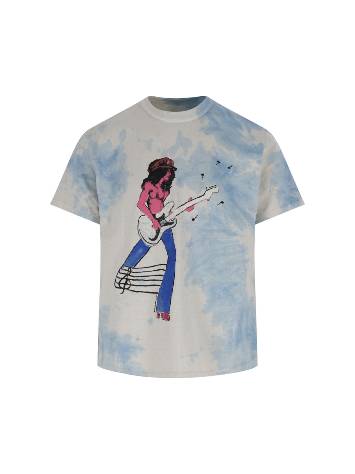 Erl Rocker T-shirt In Blue