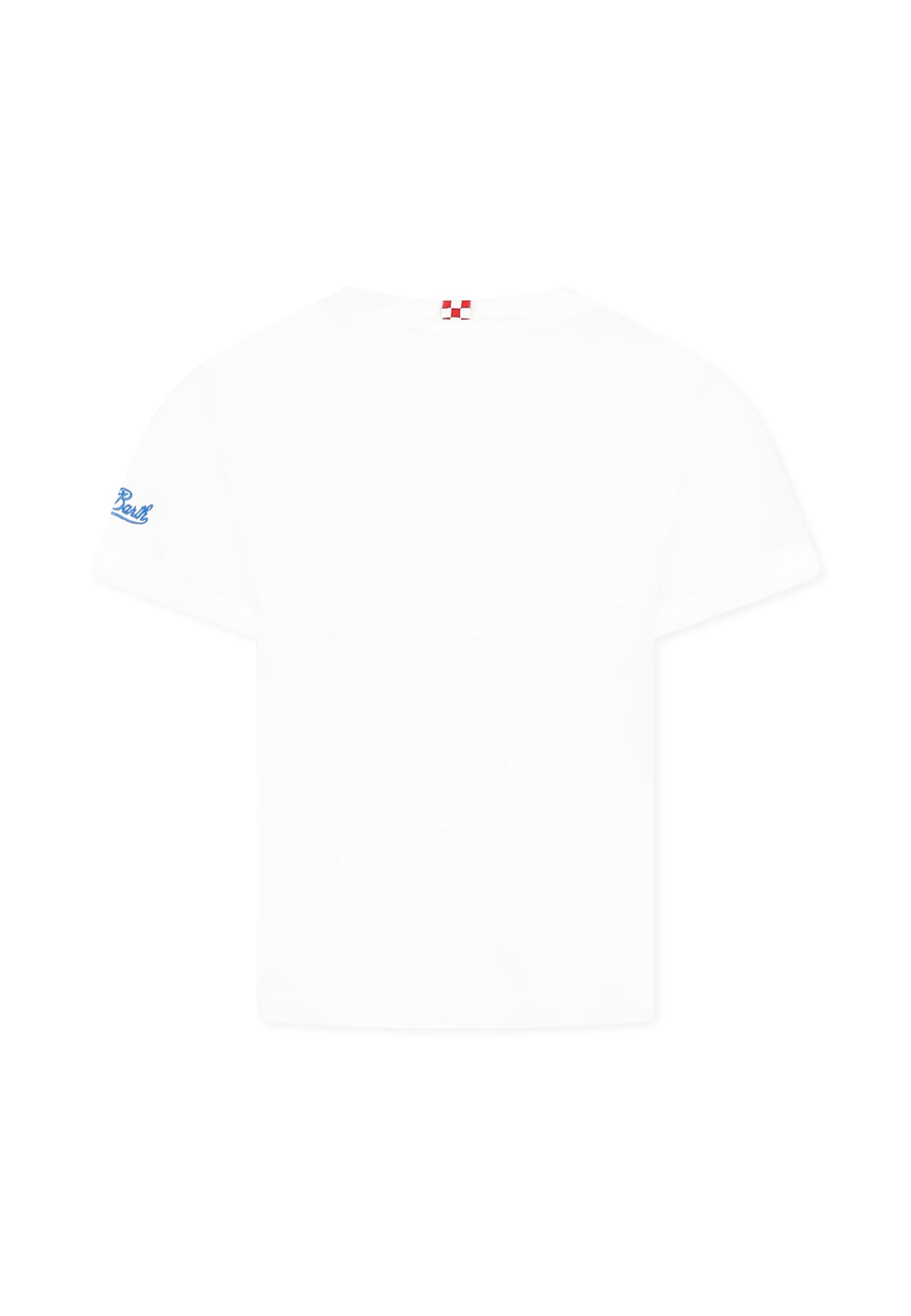 Mc2 Saint Barth White T-shirt For Boy With Starfish In White