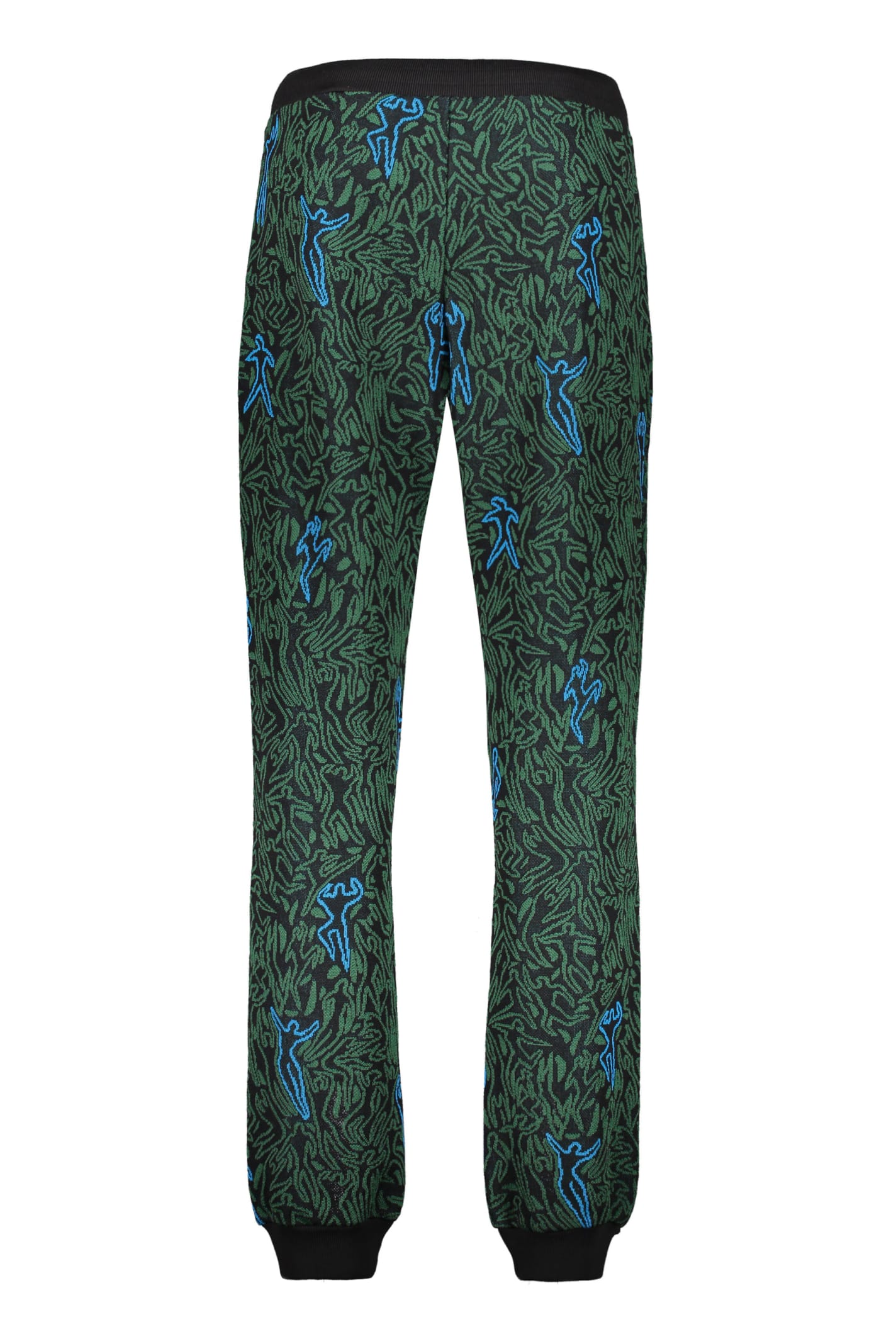 Shop Missoni Knitted Trousers In Green