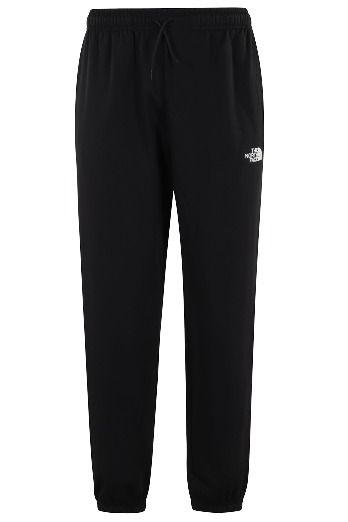 The North Face Mens Black Essential Brand-embroidery Cotton-jersey Jogging Bottoms In Black