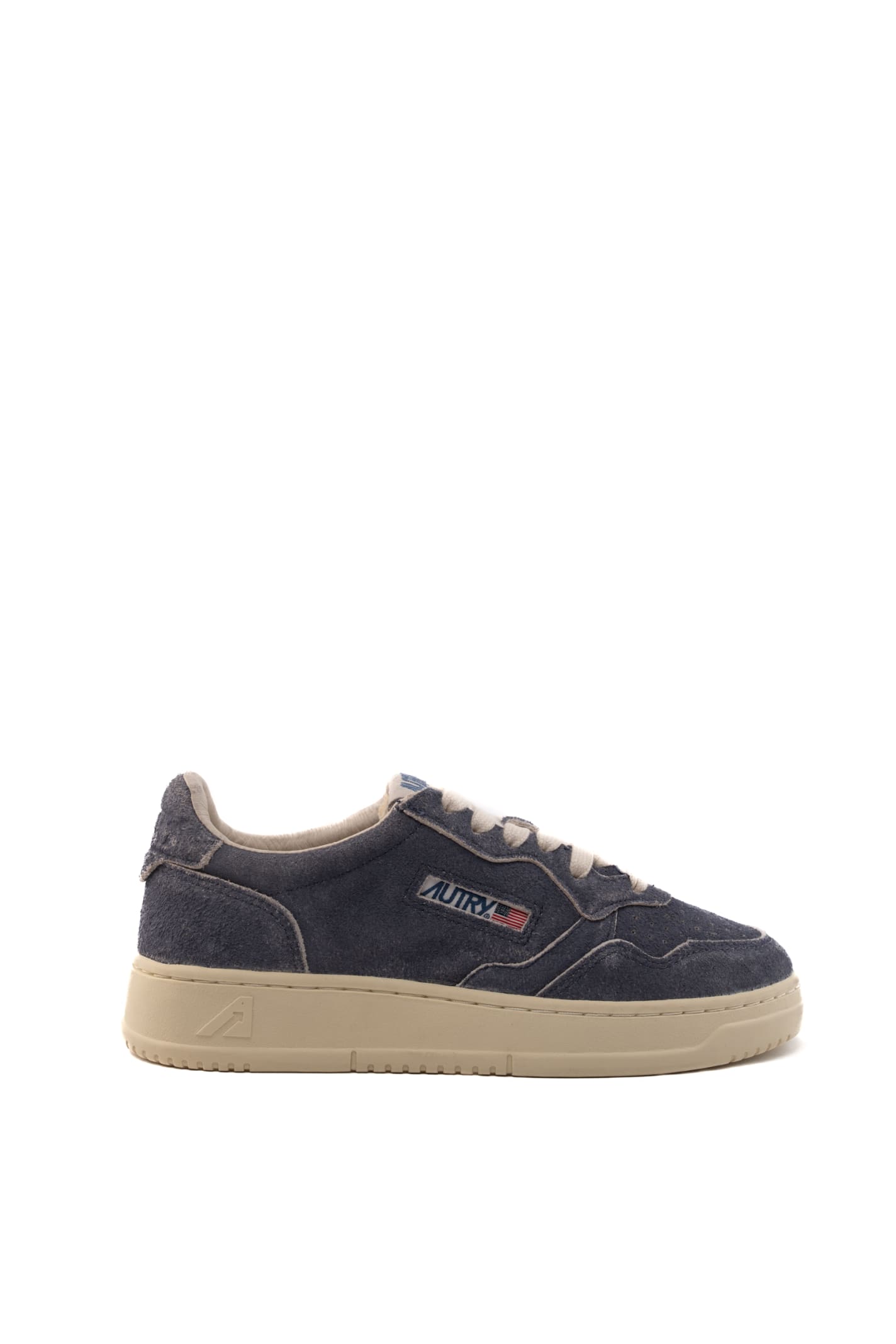 AUTRY AUTRY MEDALIST LOW SNEAKERS IN CHINA BLUE SUEDE 