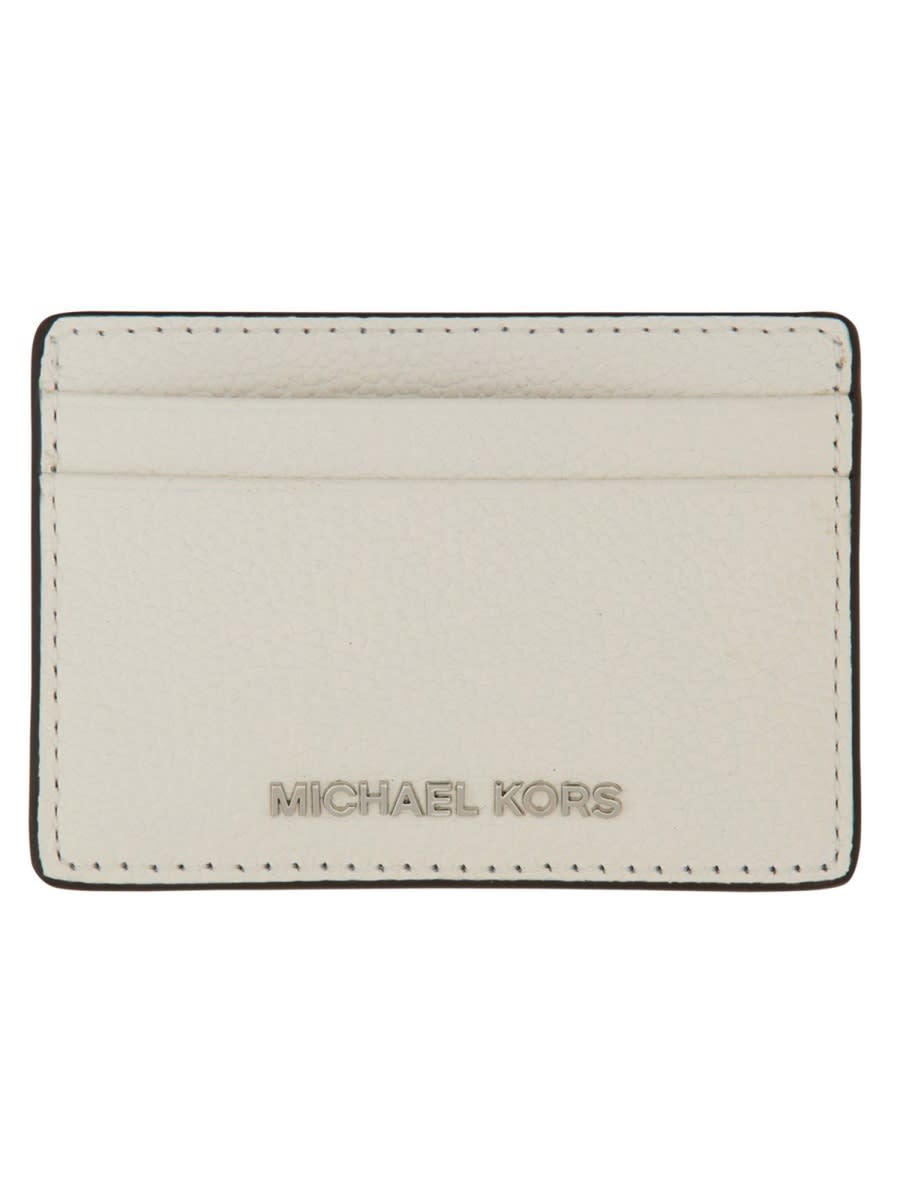 Michael Kors Card Holder With Logo In White