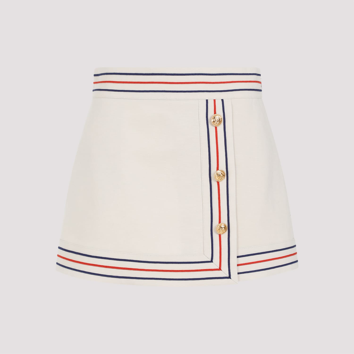 Shop Gucci Skirt In Gardenia Mix