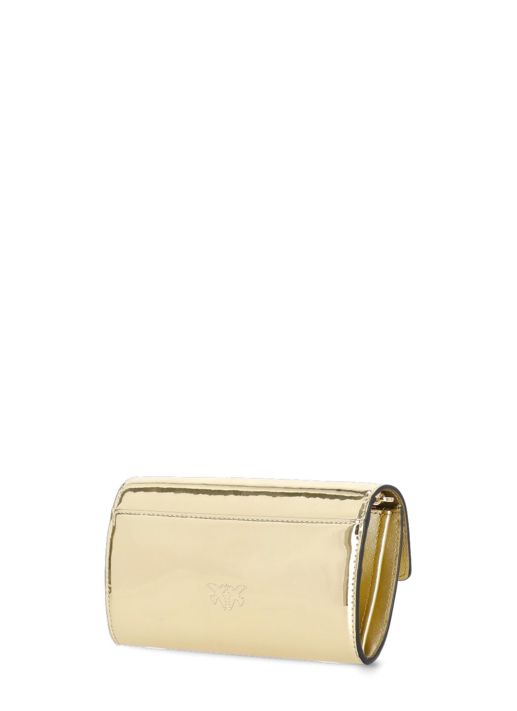 Shop Pinko Love Color Block Wallet In Golden