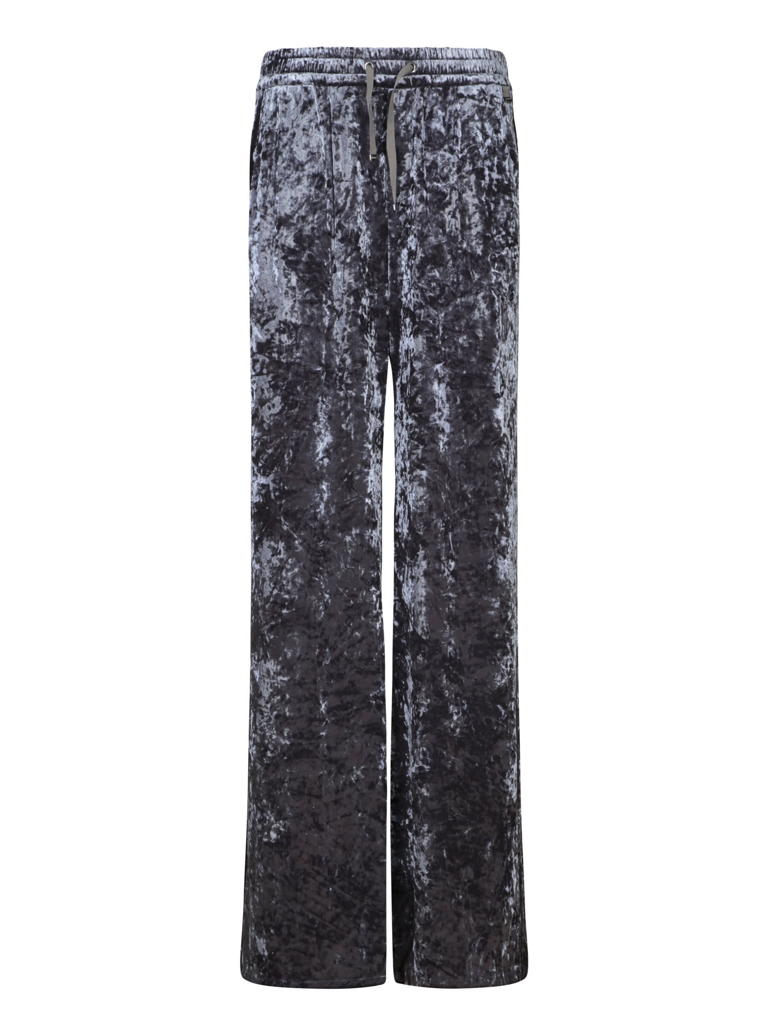 Shop Herno Dark Grey Velvet Pants